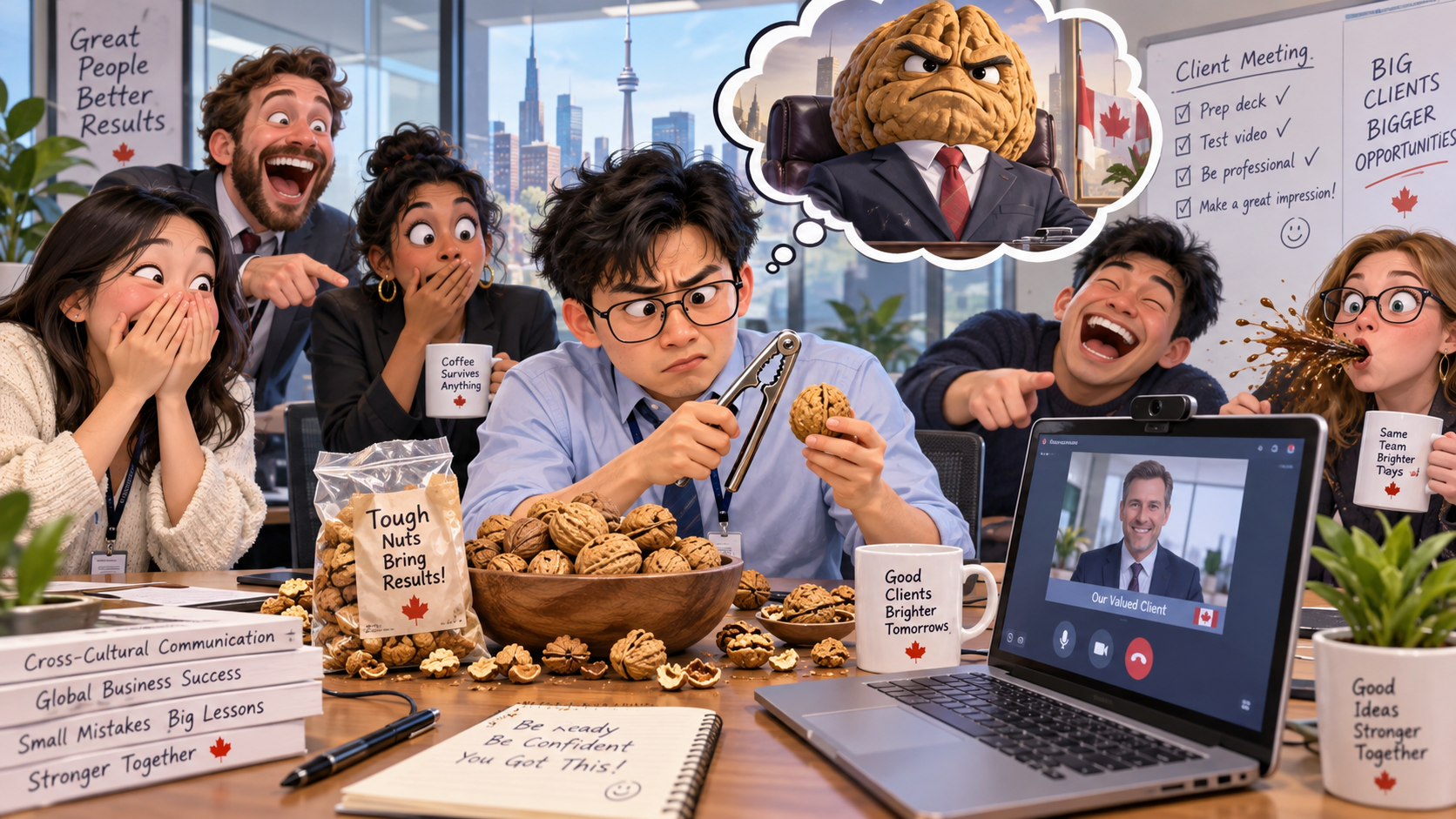 美剧学英语：hard nut - 加拿大同事说客户是“hard nut”，我开会前真的去找了坚果……