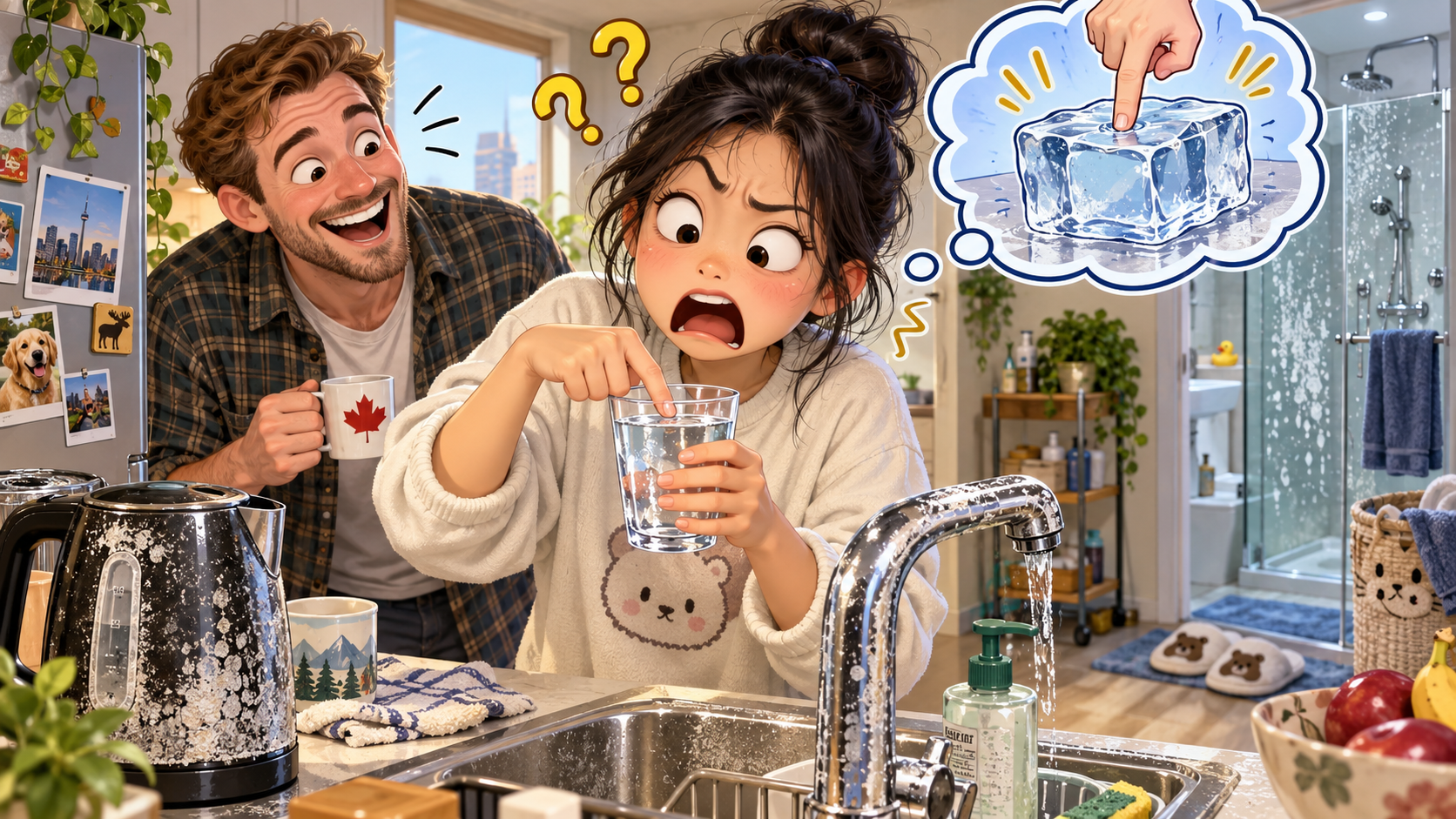 美剧学英语：hard water - 加拿大租房时房东说“the water is hard”，我接了一杯水捏了半天……
