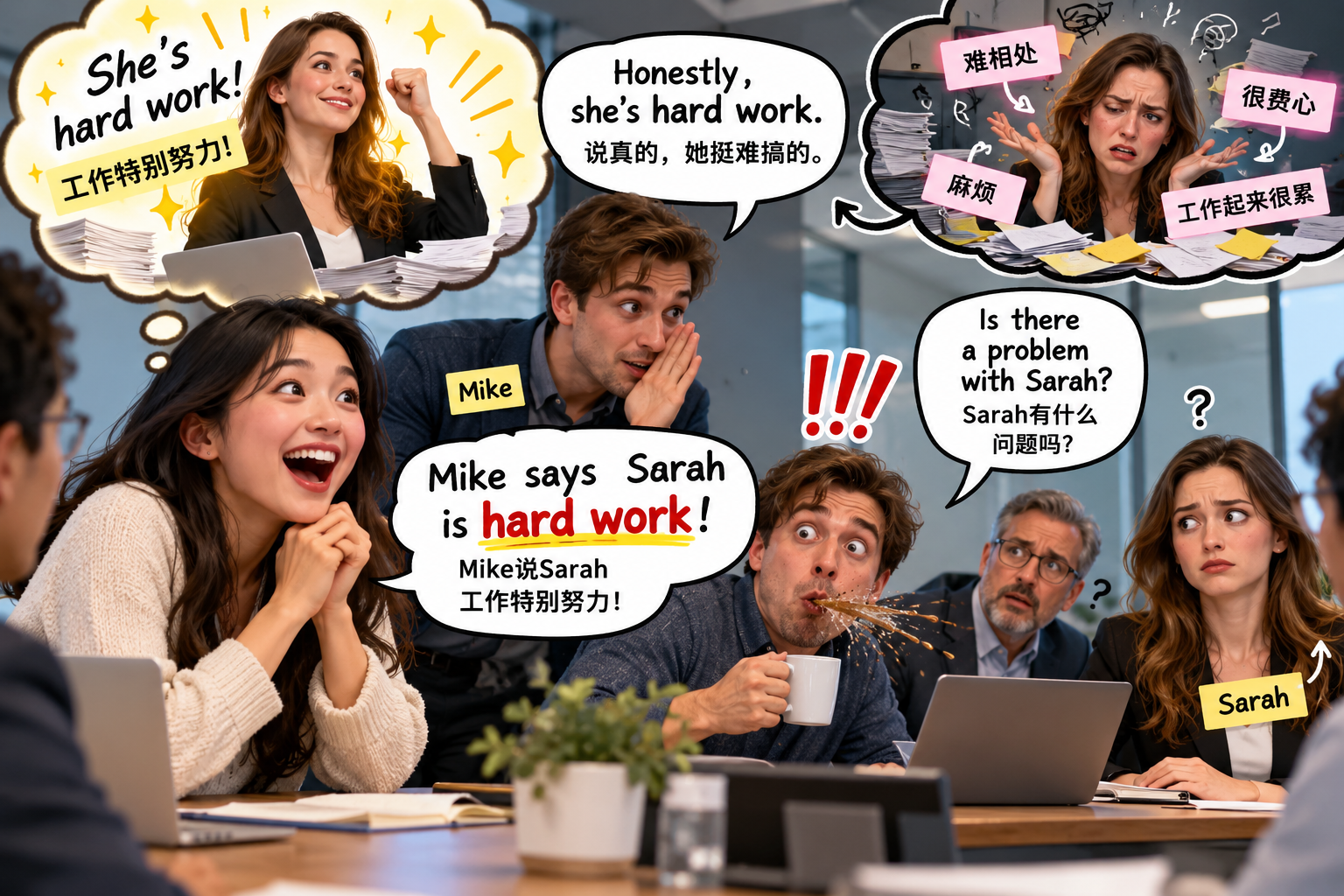 美剧说英语:hard work - 加拿大办公室同事说“She's hard work”,我居然以为他在夸她工作努力……