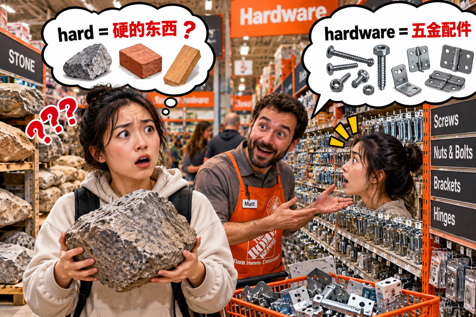 美剧说英语：hardware - 加拿大邻居让我去买hardware，我差点抱回一袋石头……