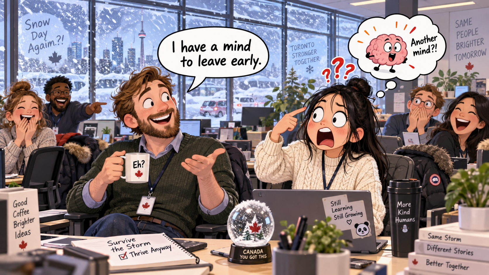 美剧学英语:have a mind to - 加拿大办公室同事说“I have a mind to leave early”,我差点问:你的另一个mind呢?