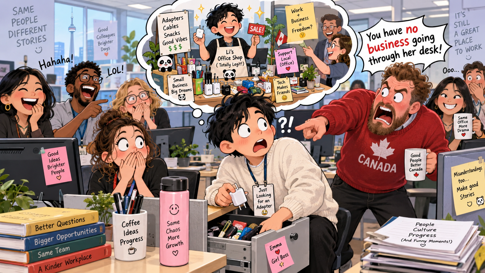 美剧学英语:have no business - 加拿大办公室同事说“你没有business”,我认真解释:我确实没做生意