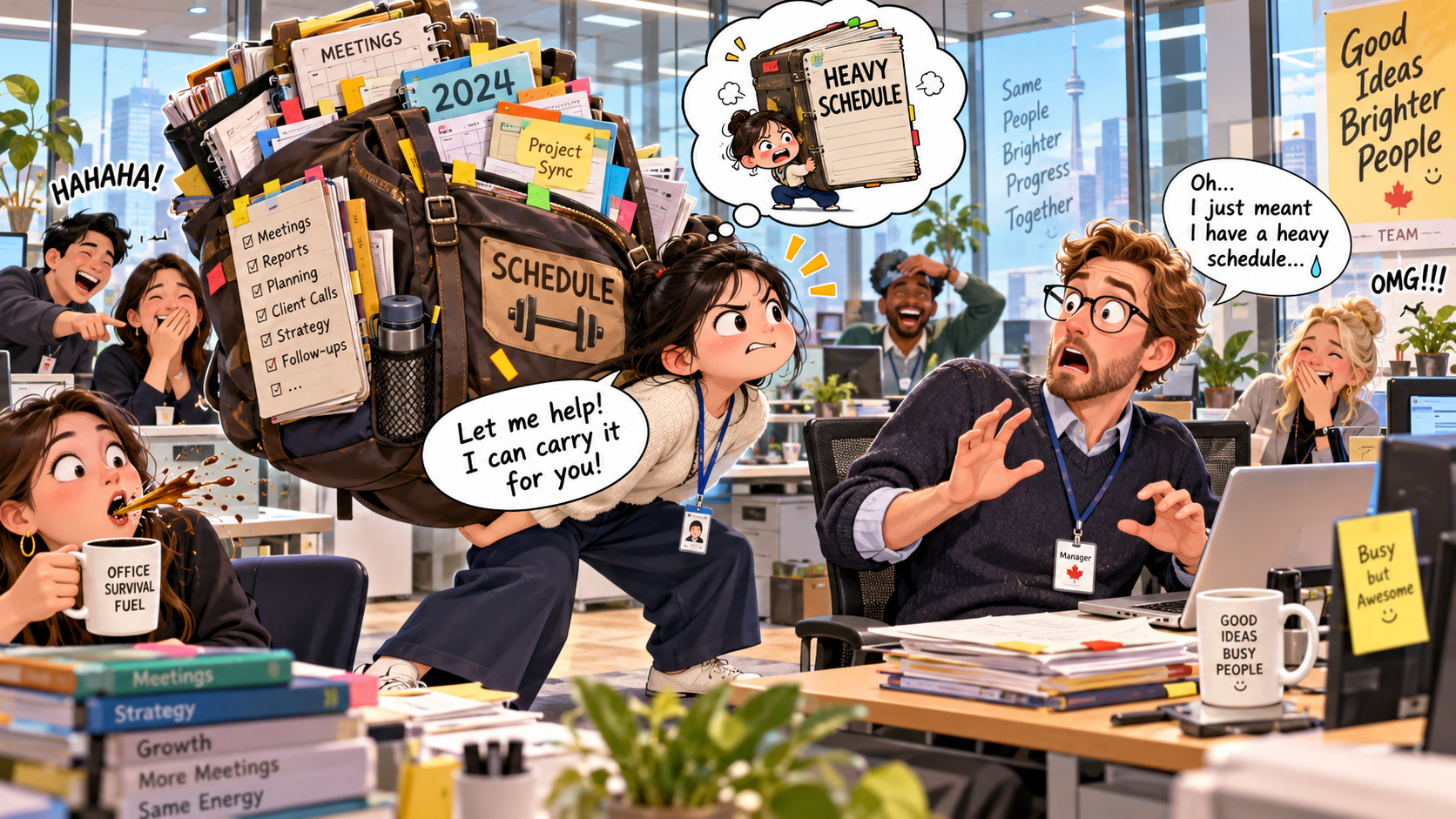 美剧说英语：heavy schedule - 加拿大老板说他有个“heavy schedule”，我下意识看了一眼他的电脑包……