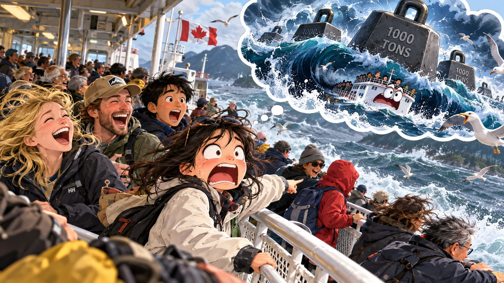美剧学英语:heavy sea - 加拿大坐渡轮,朋友说“heavy sea”,我居然开始担心船会不会沉……