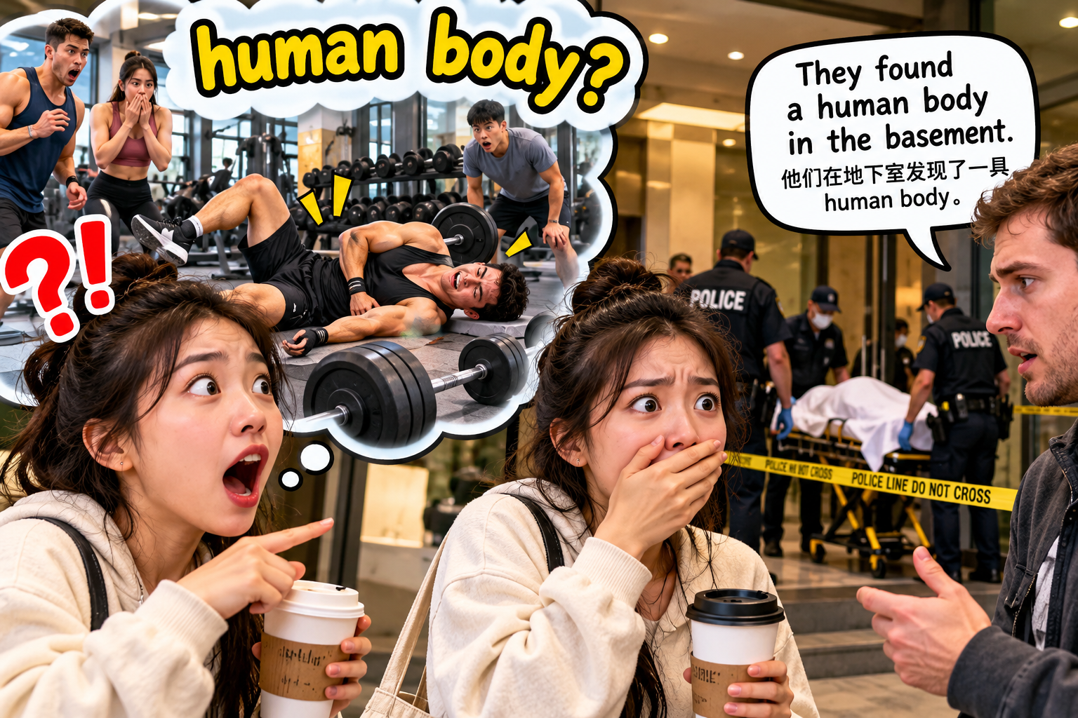 美剧说英语:human body - 加拿大公寓楼下发现“human body”,我竟然问要不要叫健身教练……
