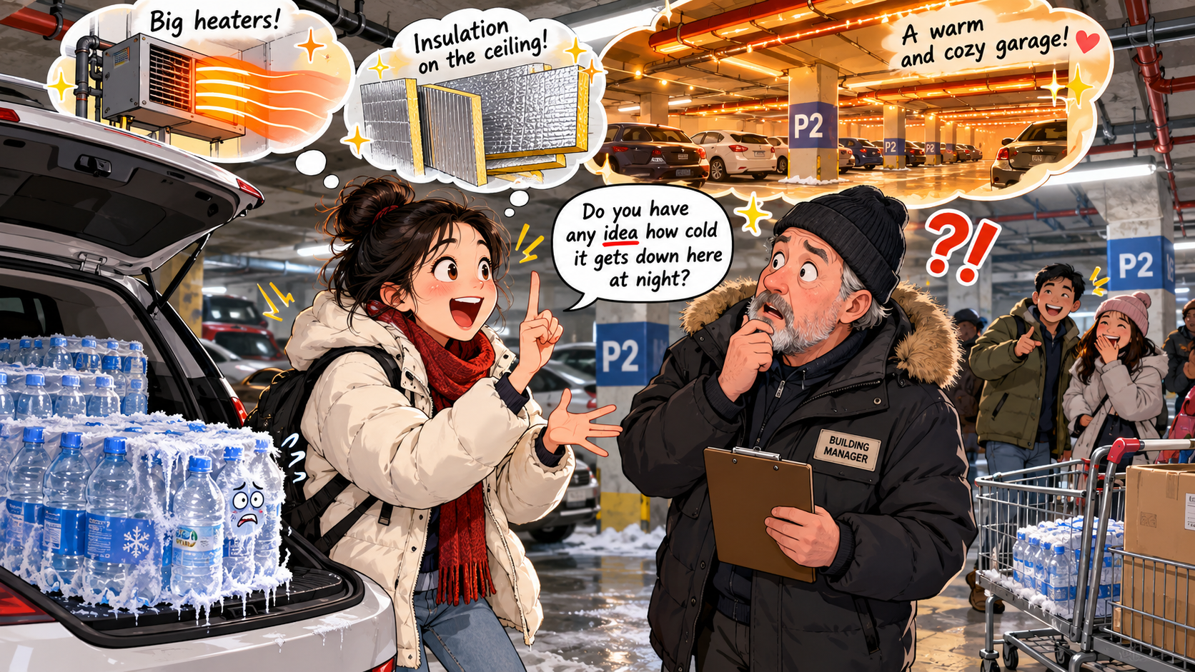 美剧学英语:idea - 加拿大公寓管理员问我“Any idea how cold it gets?”,我认真给他出了三个主意……