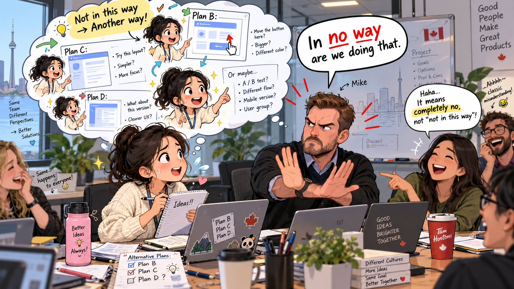美剧学英语：in no way - 加拿大办公室同事说“in no way”，我还在认真帮他换方案……