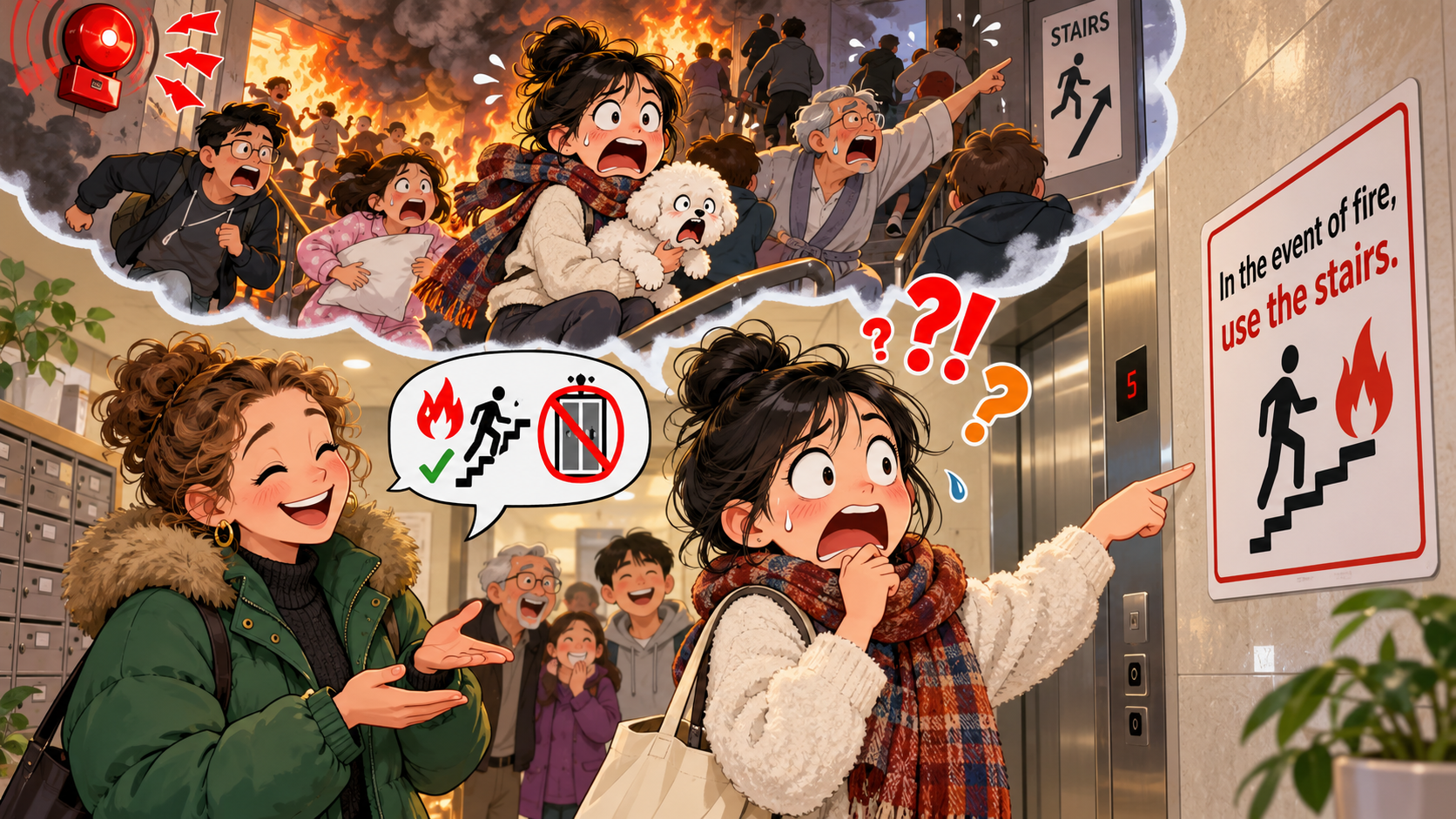 美剧说英语：in the event of - 加拿大公寓通知写“in the event of fire”，我以为楼里真发生过火灾……