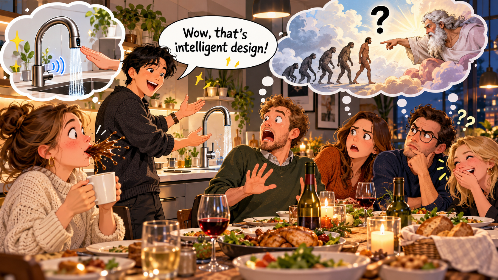 美剧说英语：intelligent design - 加拿大朋友夸我家装修，我却在餐桌上聊起了上帝……