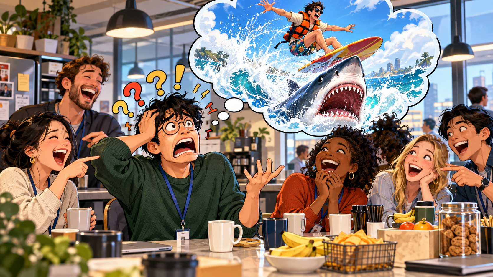 美剧学英语：jump the shark - 加拿大办公室同事说这部剧“jump the shark”，我脑子里已经有人在跳鲨鱼了……