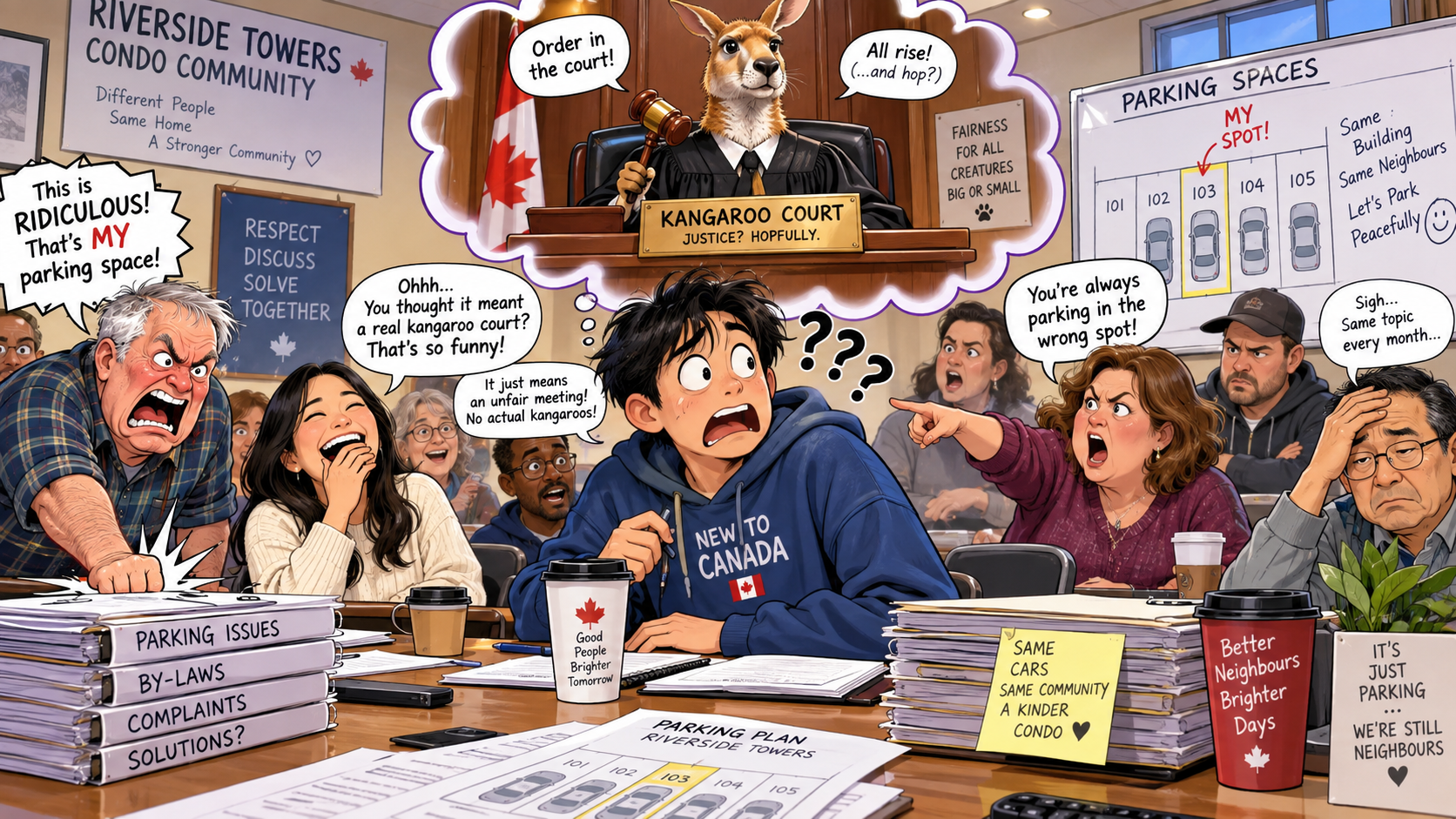 美剧学英语：kangaroo court - 加拿大公寓业主会有人说“kangaroo court”，我还真回头找袋鼠了