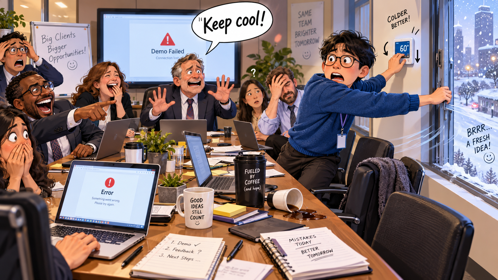 美剧学英语:keep cool - 加拿大办公室里老板让我“keep cool”,我默默把暖气关了……
