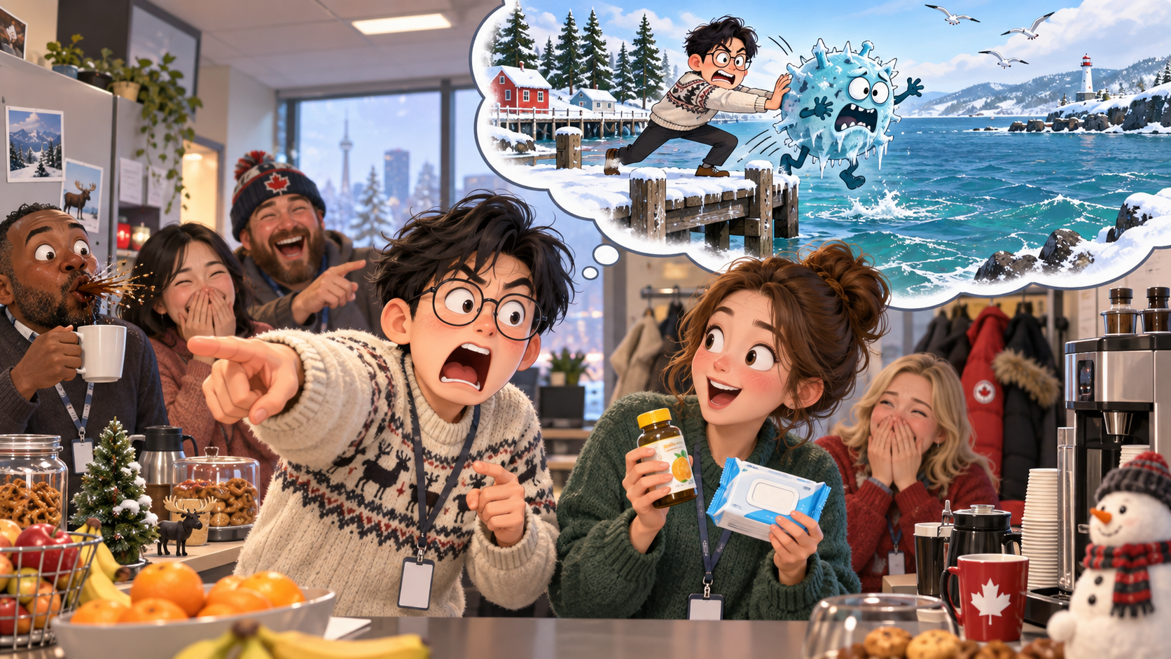 美剧学英语:keep something at bay - 加拿大办公室同事说“keep it at bay”,我认真问:哪个海湾?