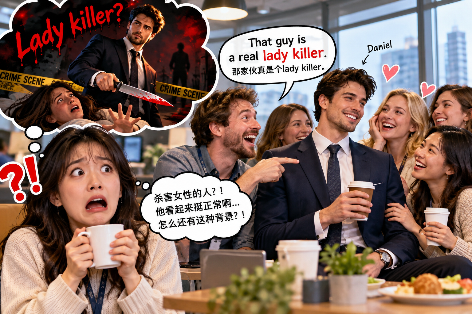 美剧说英语：lady killer - 加拿大同事说新来的男同事是“lady killer”，我差点提醒HR报警……