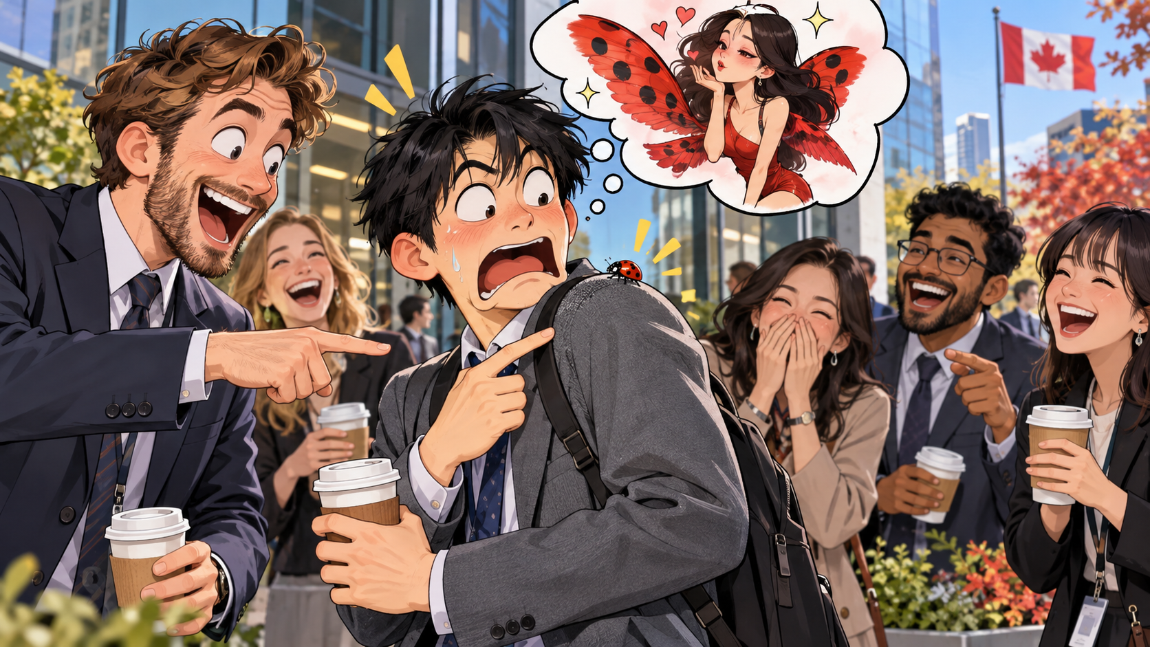 美剧学英语:ladybird - 加拿大办公室同事说我肩上有只“ladybird”,我立刻回头找女人……