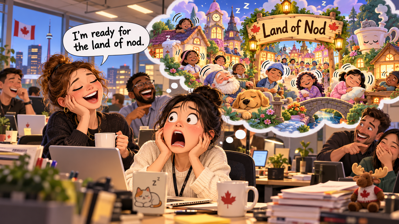美剧学英语：land of nod - 加拿大同事说他要去“点头的土地”，我以为是什么小镇……