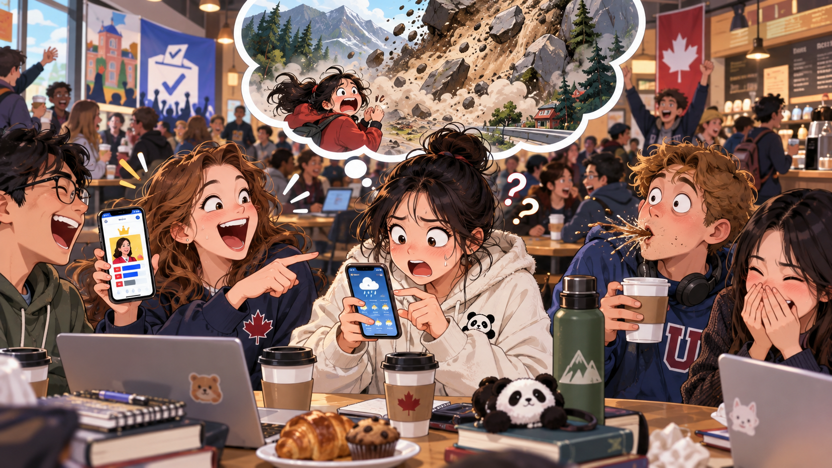 美剧学英语：landslide victory - 加拿大学生会选举，朋友说“landslide victory”，我第一反应竟然是：学校附近山塌了？