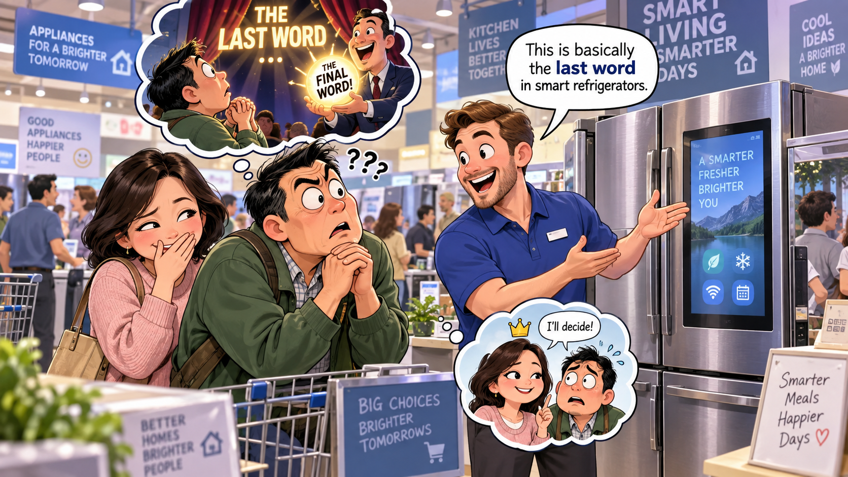 美剧学英语：last word - 加拿大Best Buy买冰箱，店员说“last word”，我竟然一直等他说最后一句……