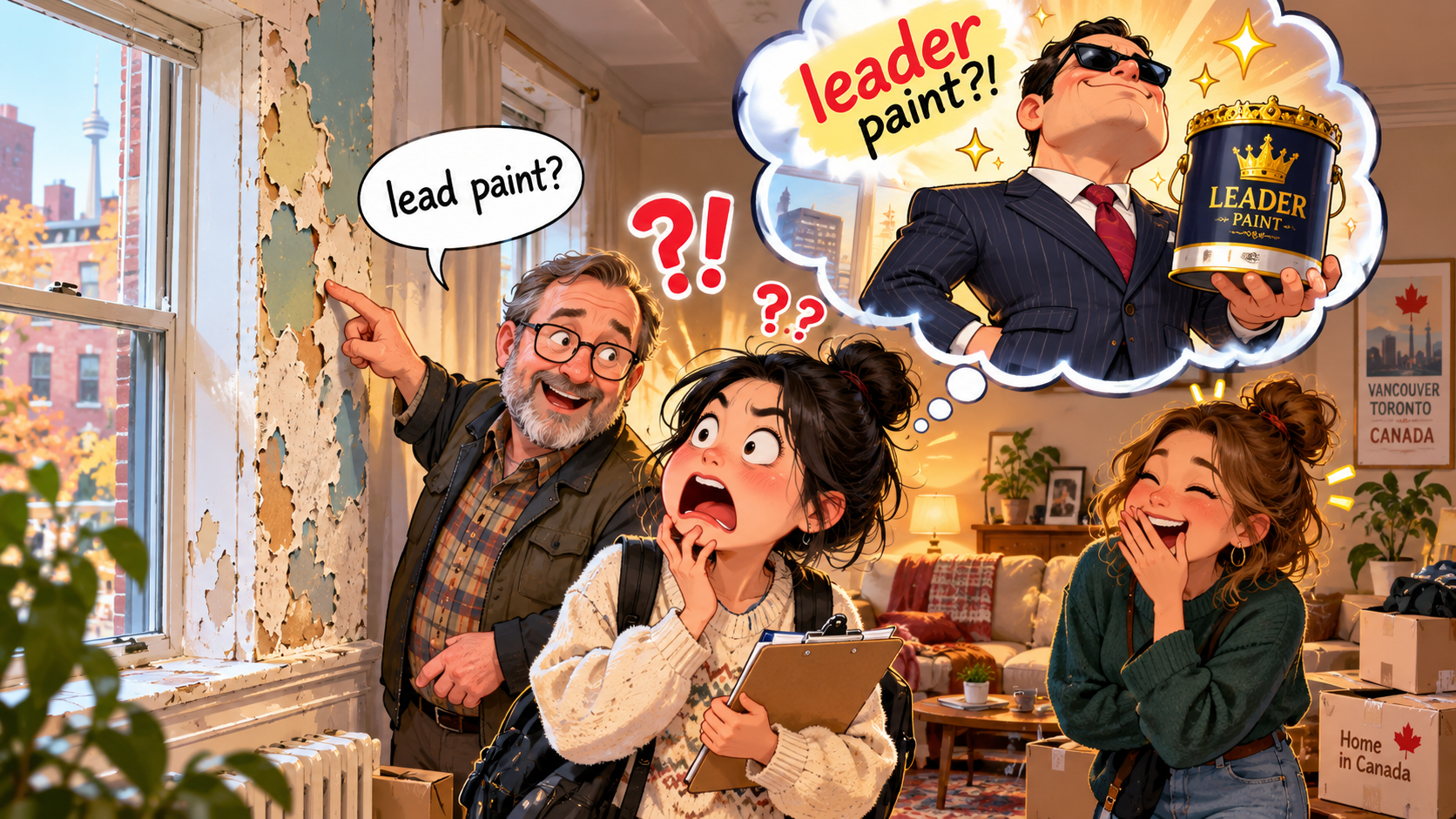 美剧学英语：lead paint - 加拿大租房检查时房东说“lead paint”，我还以为是领导专用油漆……