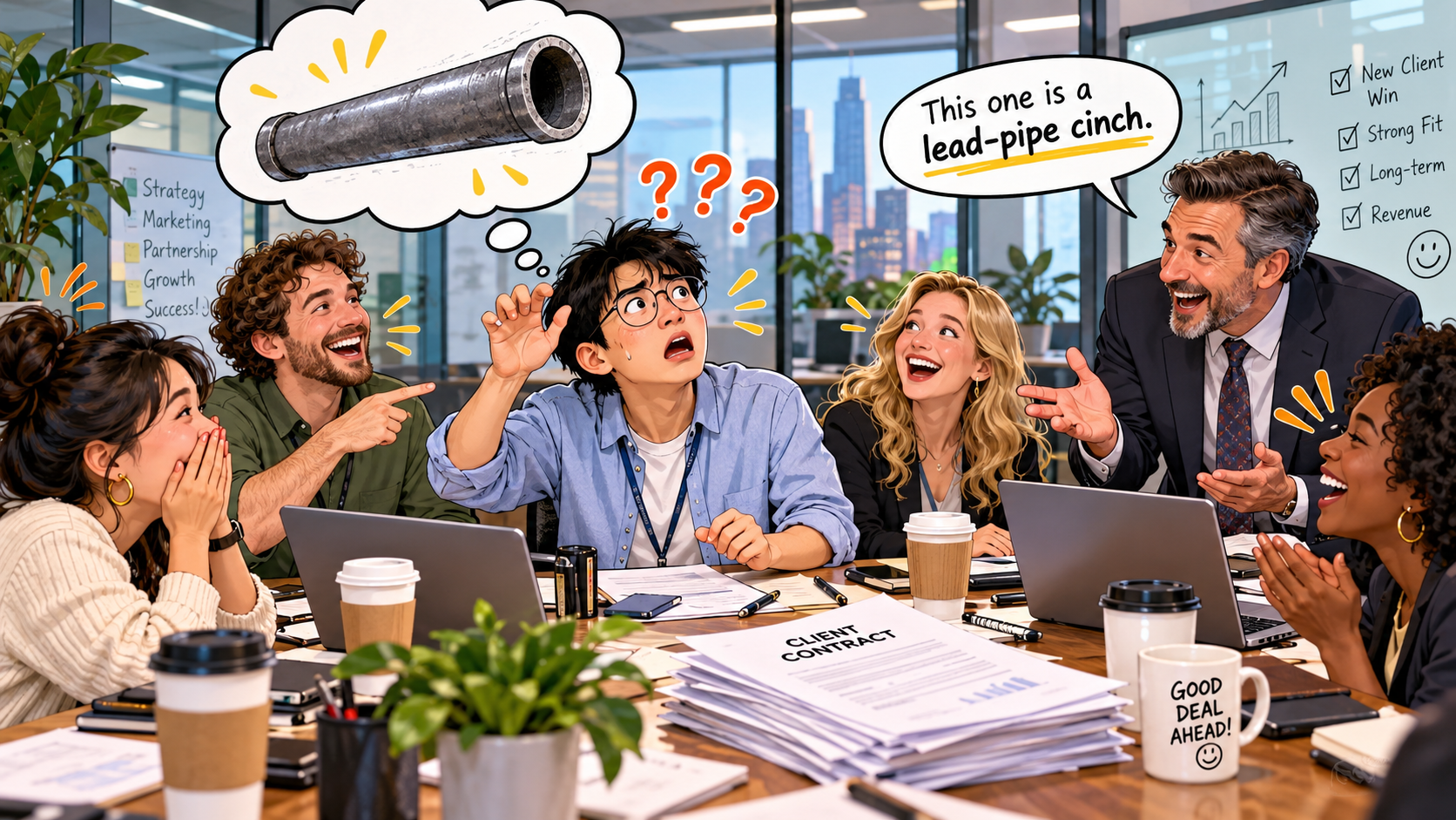 美剧学英语:lead pipe - 加拿大办公室里,同事说这是“lead-pipe cinch”,我居然开始找水管……