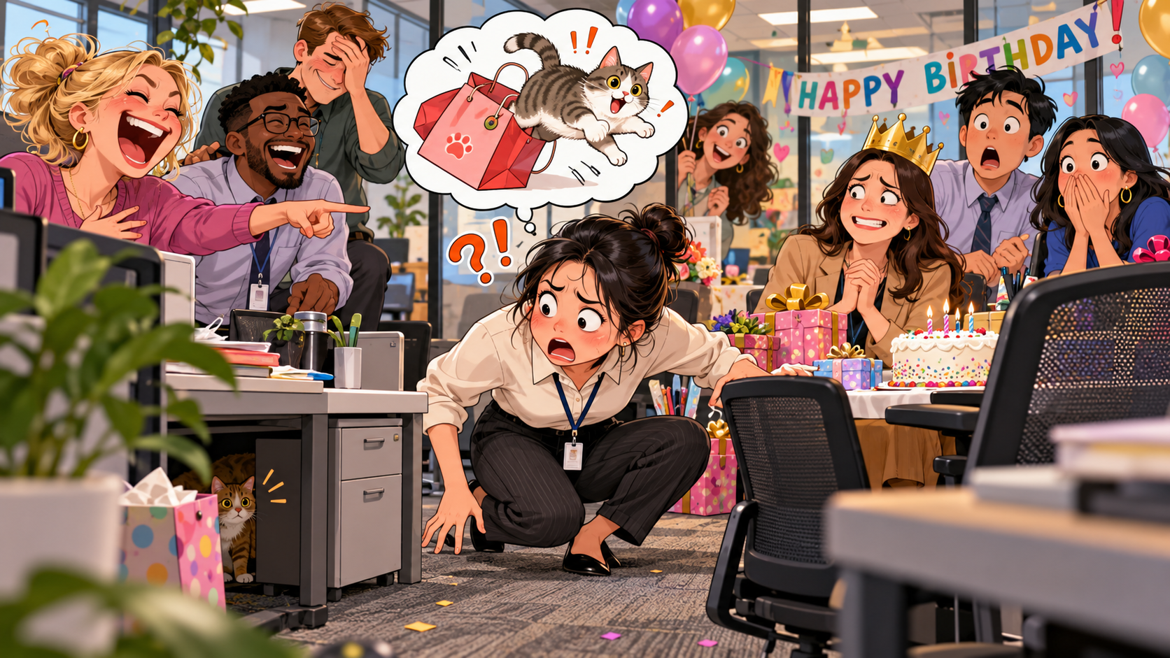 美剧学英语:let the cat out of the bag - 加拿大办公室同事说“let the cat out of the bag”,我第一反应:公司里什么时候有猫了?