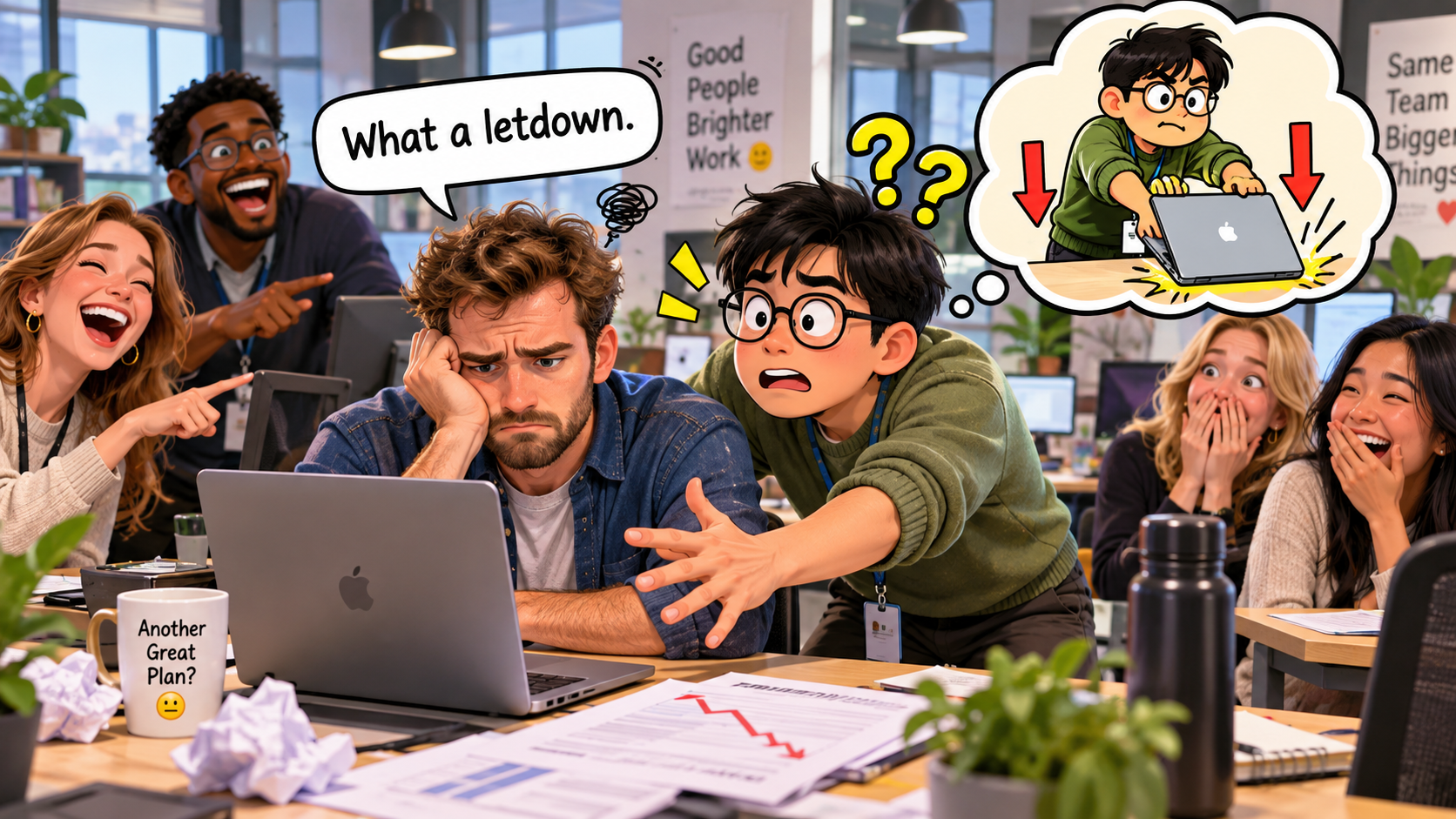 美剧学英语:letdown - 加拿大办公室同事说“what a letdown”,我差点帮他把电脑放下来……
