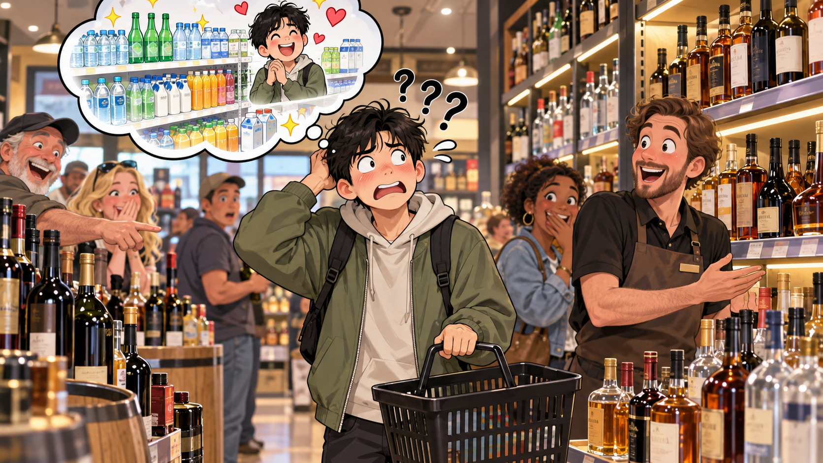 美剧学英语:liquor - 加拿大朋友聚会前让我去“liquor store”,我进去问矿泉水在哪