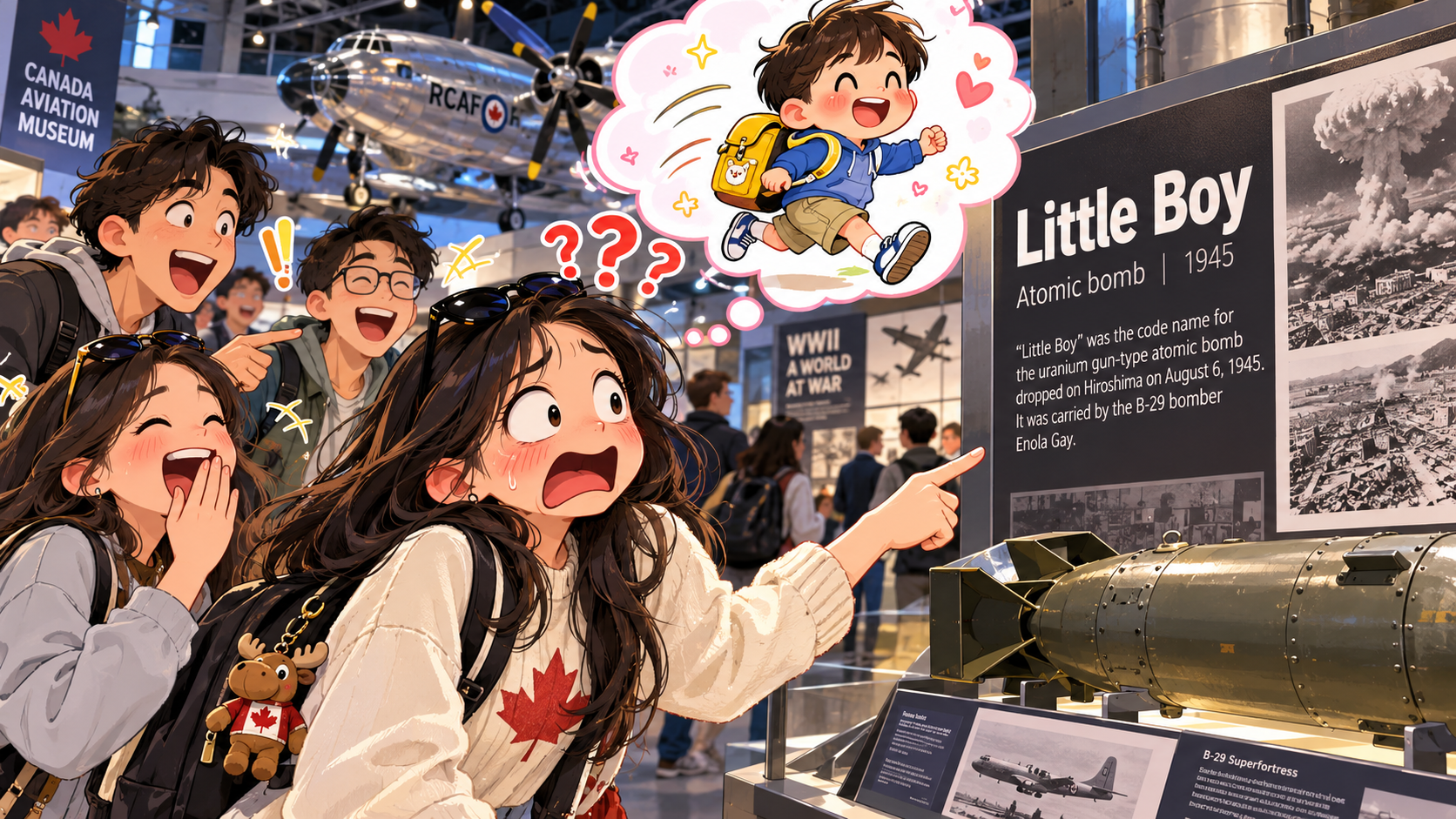 美剧学英语:little boy - 加拿大博物馆里看到“Little Boy”,我还以为展板在说一个小男孩……