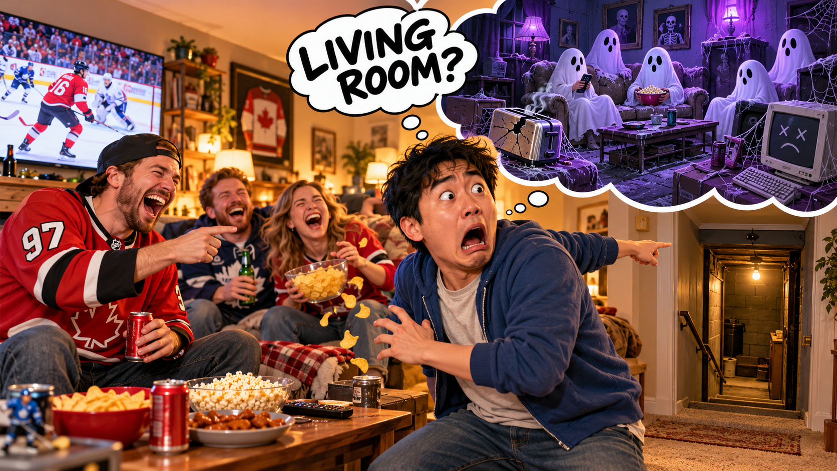 美剧说英语:living room - 加拿大朋友请我去家里坐坐,一句“living room”,我差点以为他家还有个“死人房”……