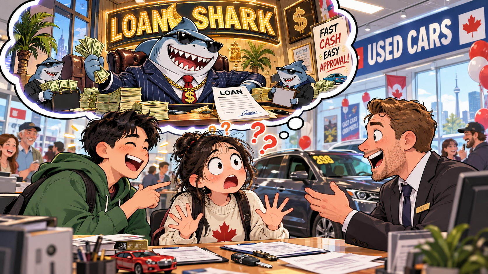 美剧学英语：loan shark - 加拿大朋友说“loan shark”，我脑子里瞬间出现了一条穿西装的鲨鱼