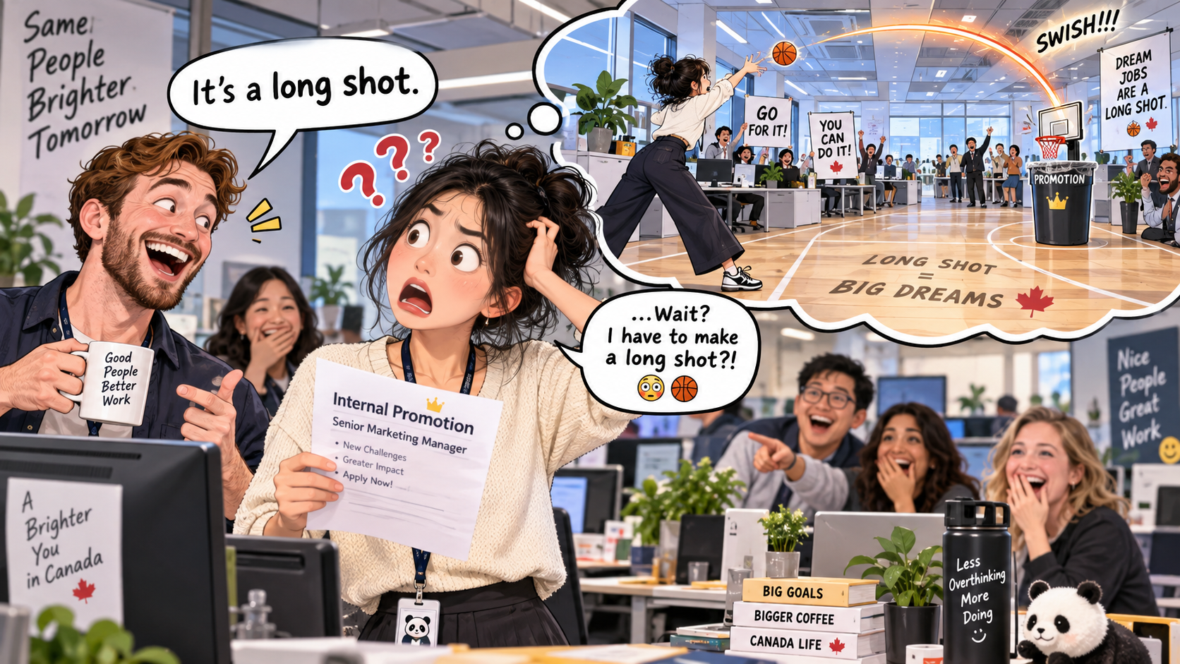 美剧学英语:long shot - 加拿大办公室同事说“long shot”,我下意识问:要站多远投?