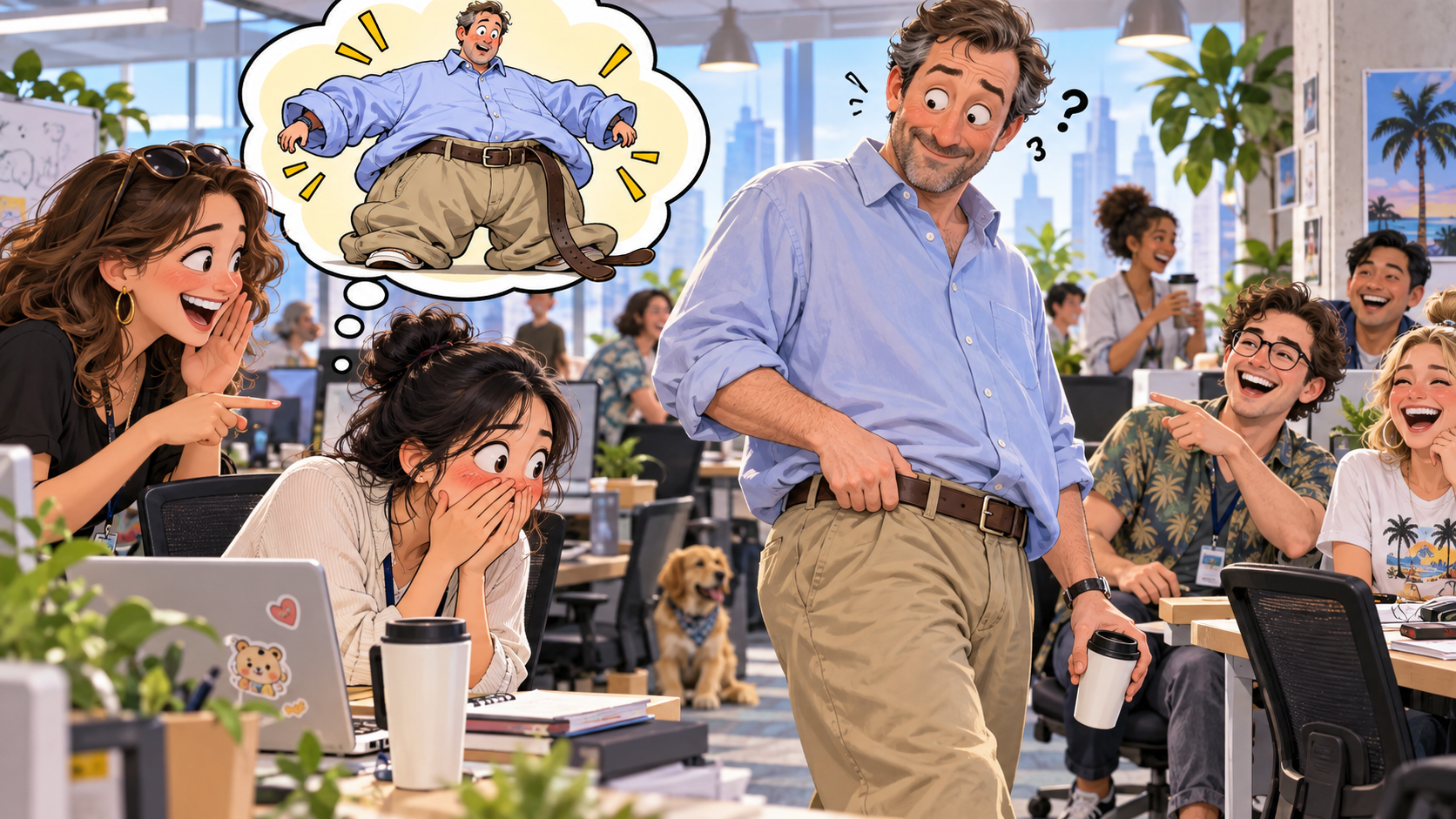 美剧学英语:loose - 加拿大办公室说老板很“loose”,我低头看了看他的裤腰……