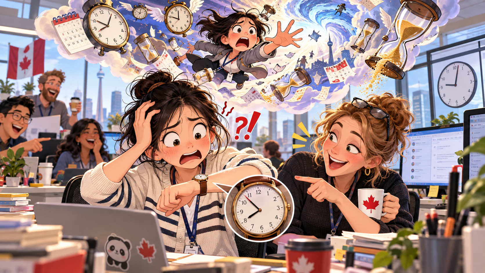 美剧学英语：lose time - 加拿大同事说我的表“lose time”，我还安慰他：时间都会过去的……
