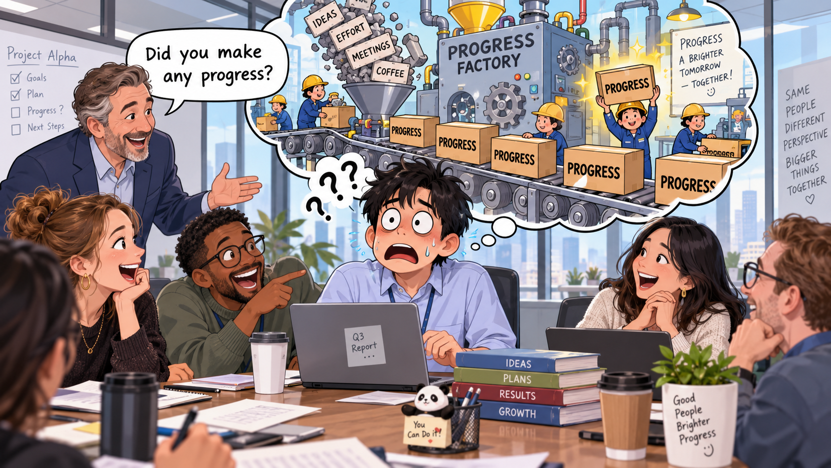 美剧学英语:make progress - 加拿大办公室周会,同事问我“make progress”了吗,我差点开始解释怎么“制造进步”