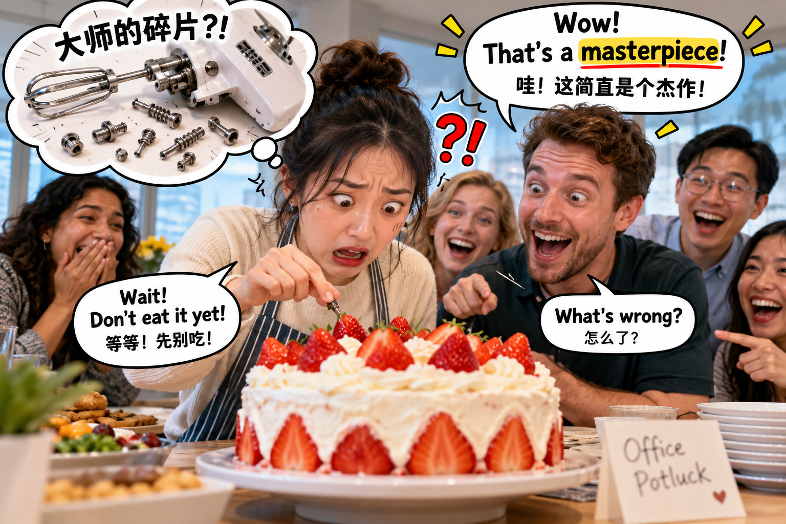 美剧说英语:masterpiece - 加拿大同事夸我做的蛋糕是“masterpiece”,我却以为里面混进了碎片……