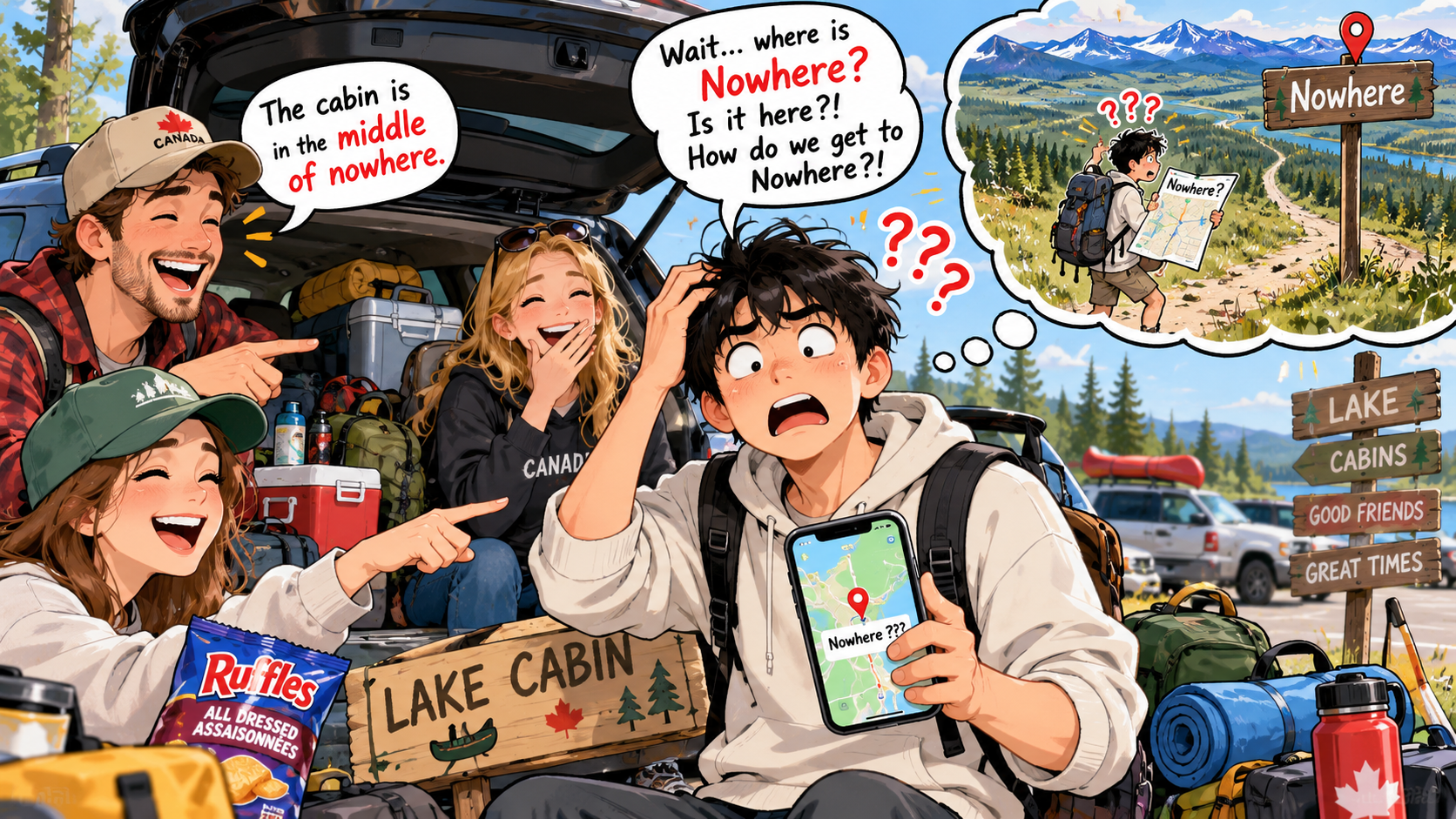 美剧学英语：middle of nowhere - 加拿大同事说“middle of nowhere”，我还认真问：那到底是哪个地方？
