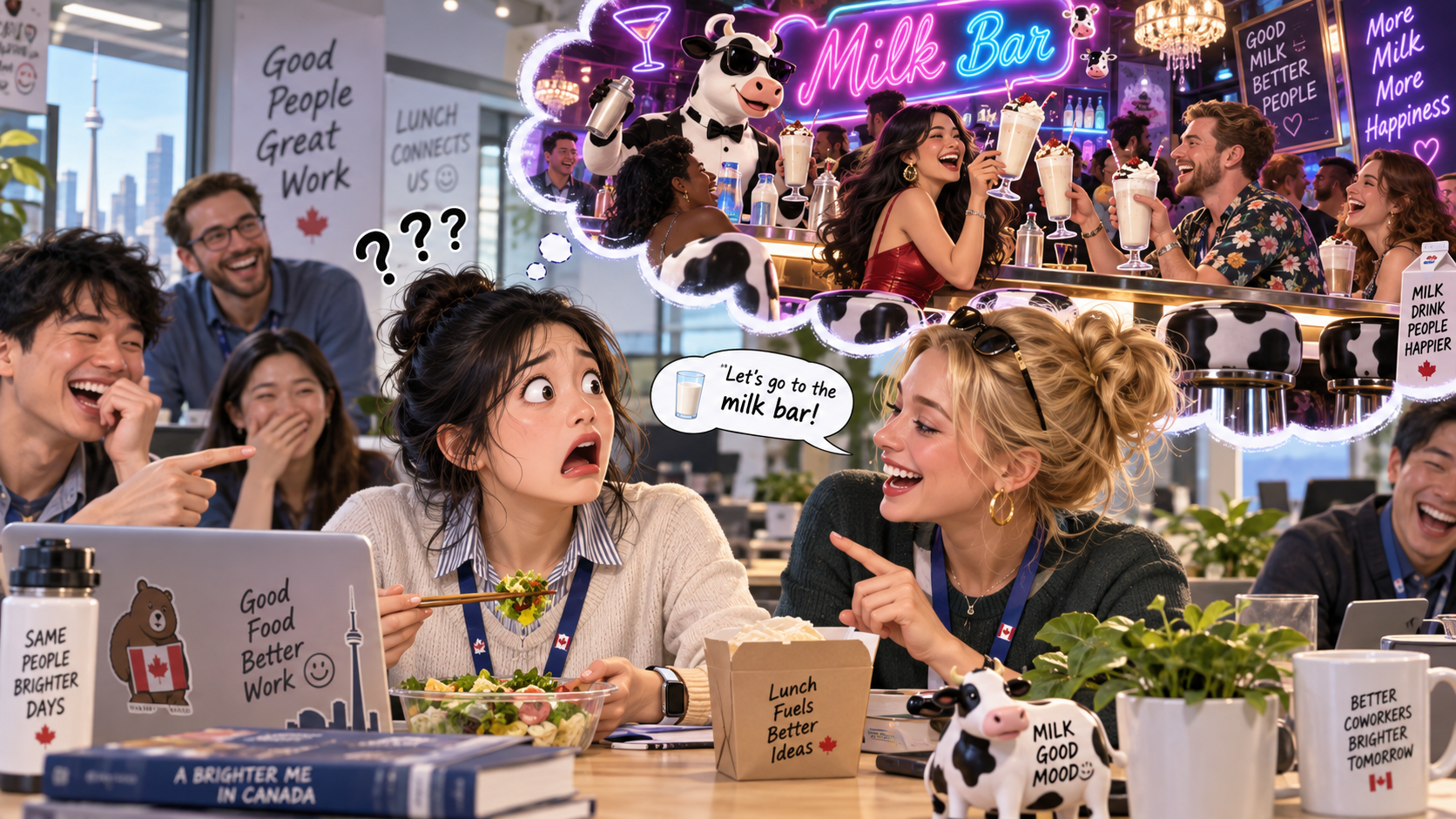 美剧学英语:milk bar - 加拿大办公室同事说去“milk bar”,我愣了:大中午就去喝酒?