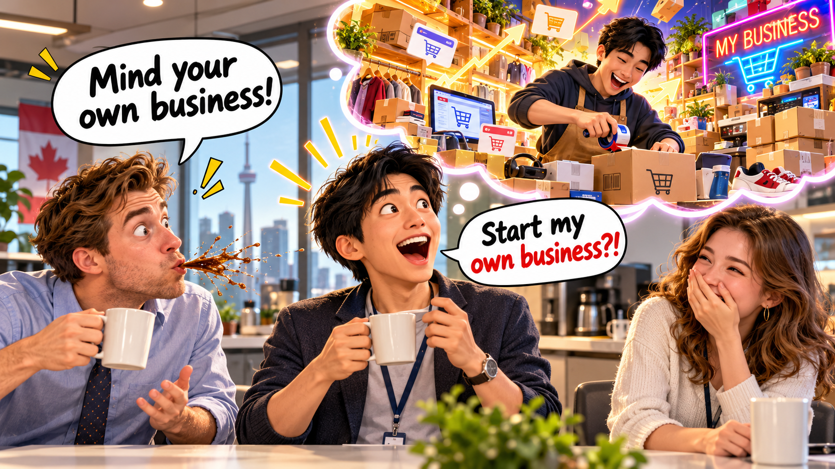 美剧说英语：mind your own business - 加拿大办公室同事让我“mind your own business”，我竟然认真给他推荐了创业项目……