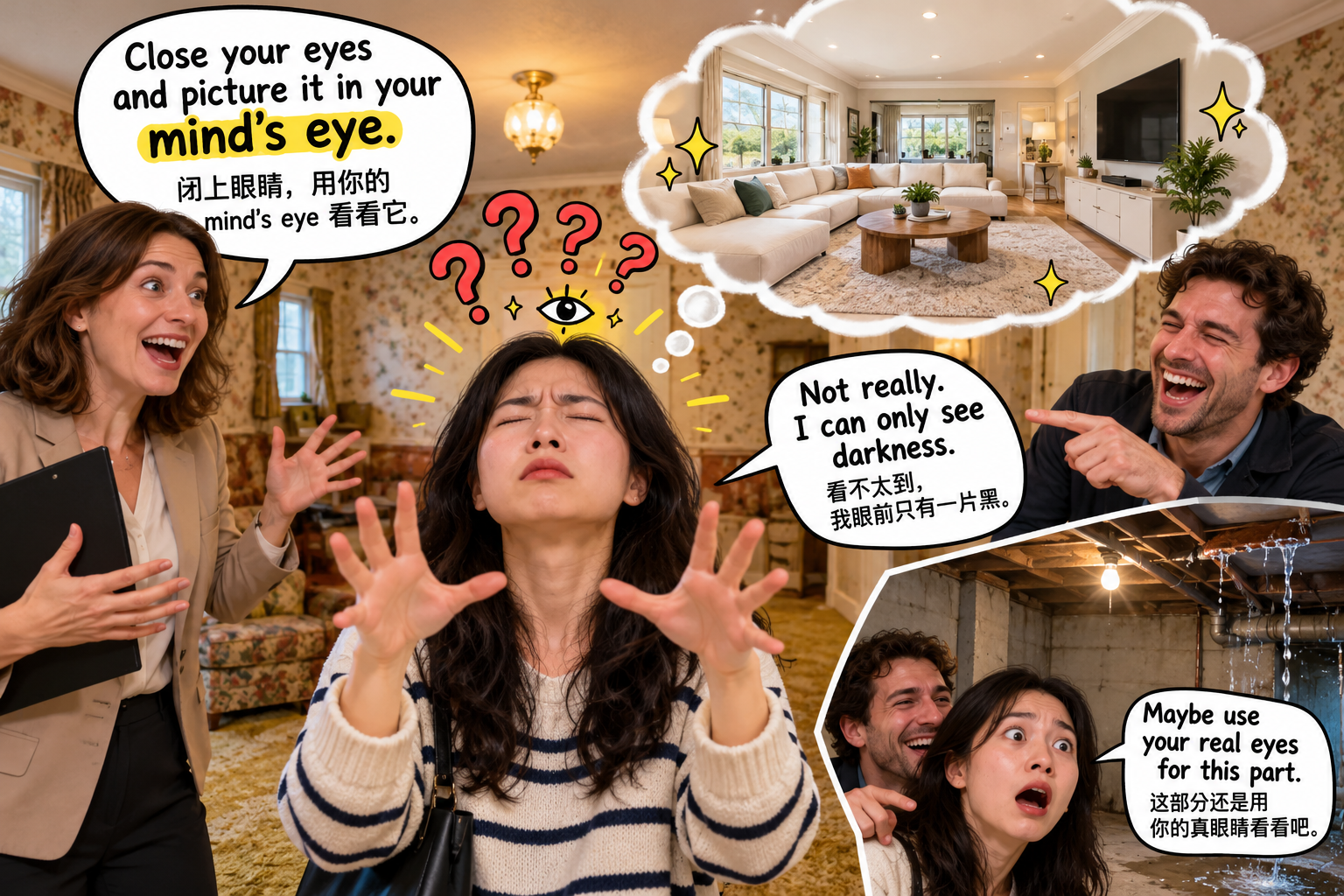 美剧说英语：mind's eye - 加拿大同事让我用“mind's eye”看房子，我差点以为他在教我开天眼……