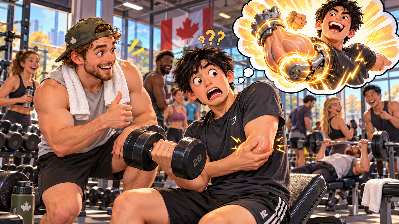 美剧说英语：more power to your elbow - 加拿大健身房朋友说“more power to your elbow”，我以为他嫌我胳膊没劲……