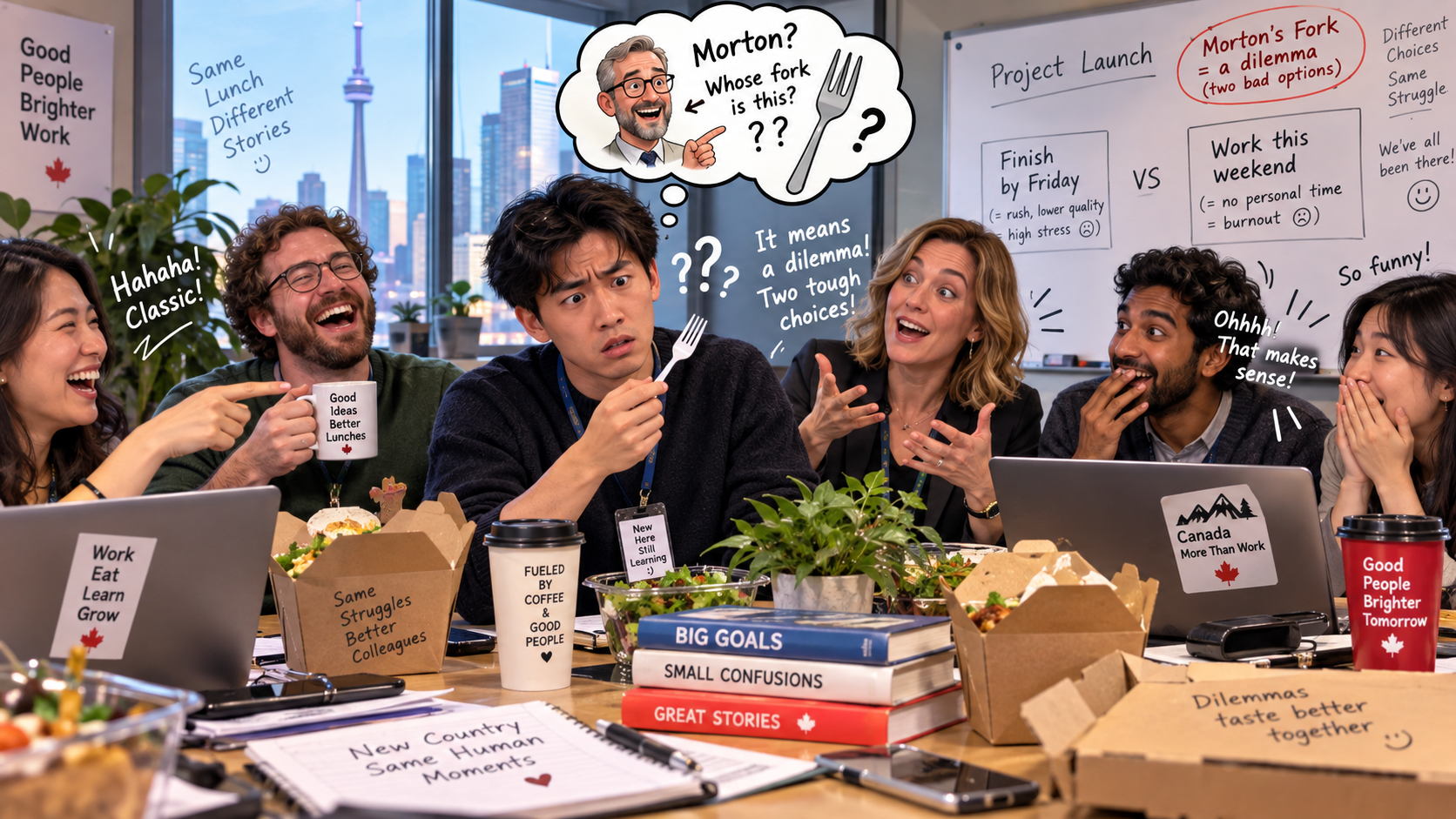 美剧学英语：Morton's fork - 加拿大办公室同事说“Morton's fork”，我低头看了眼午餐叉子：Morton是谁？