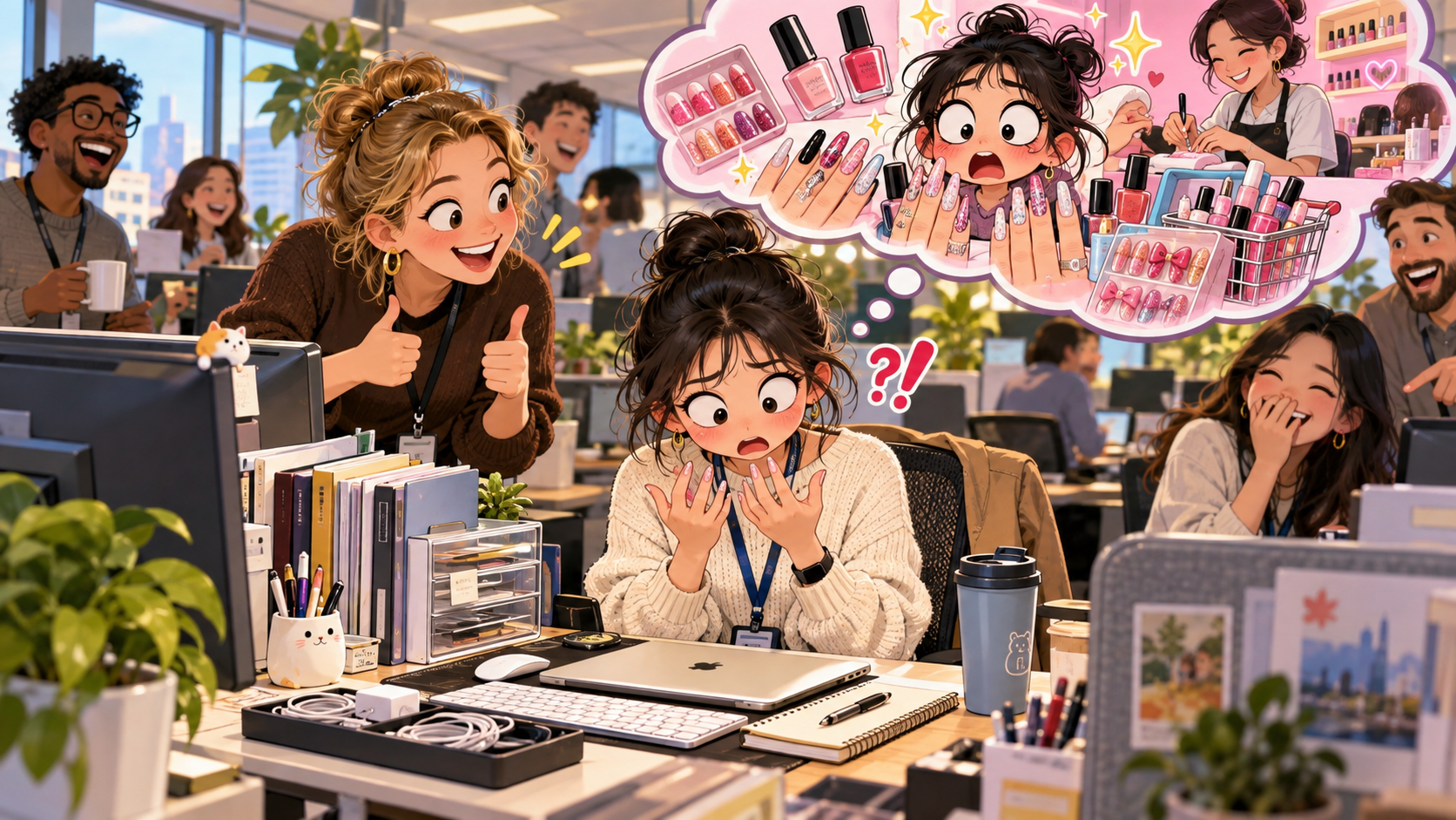 美剧学英语:nail order - 加拿大同事夸我桌面是“nail order”,我低头看了看自己的指甲……