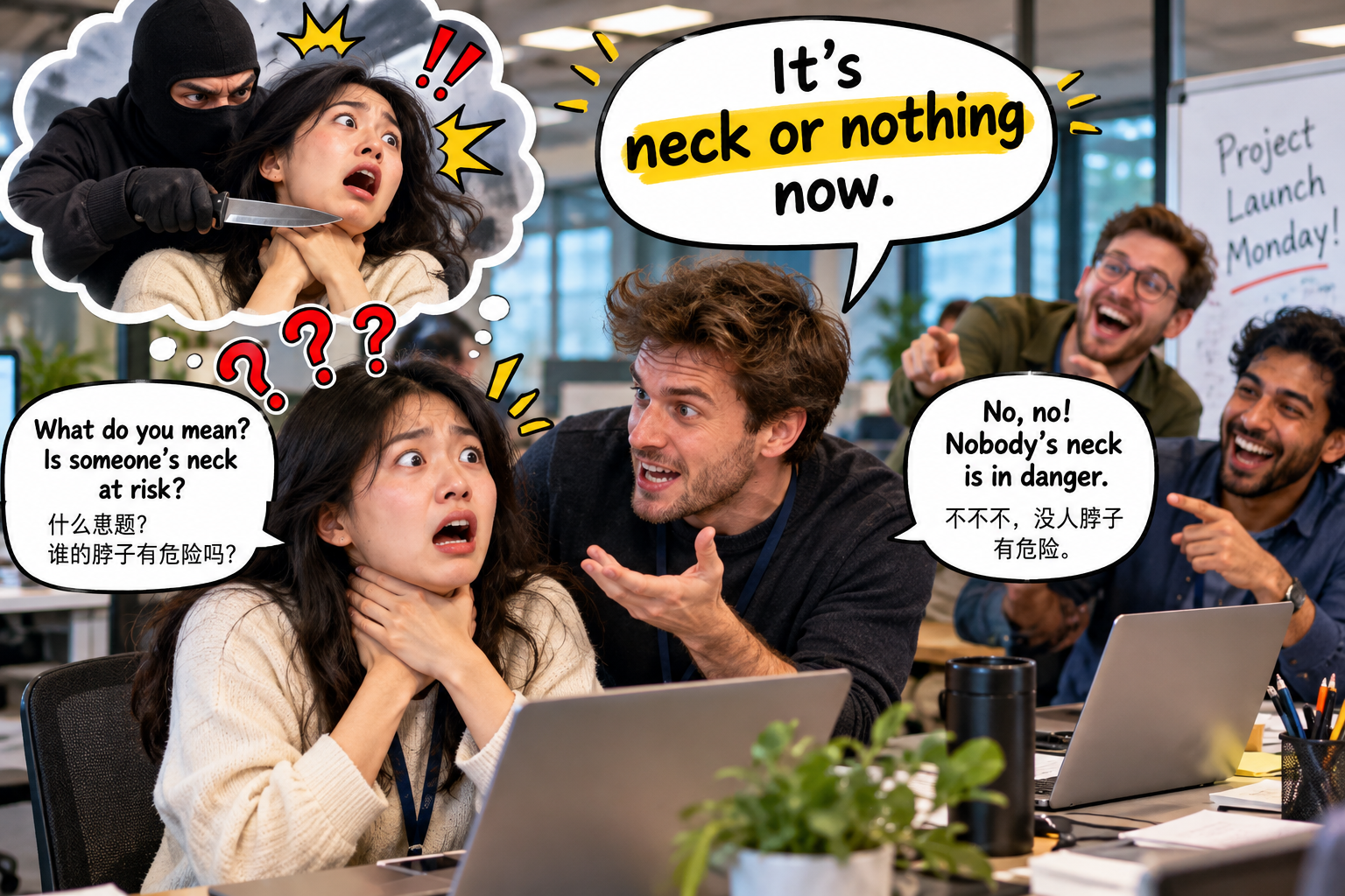 美剧说英语:neck or nothing - 加拿大同事说“neck or nothing”,我下意识摸了摸自己的脖子……