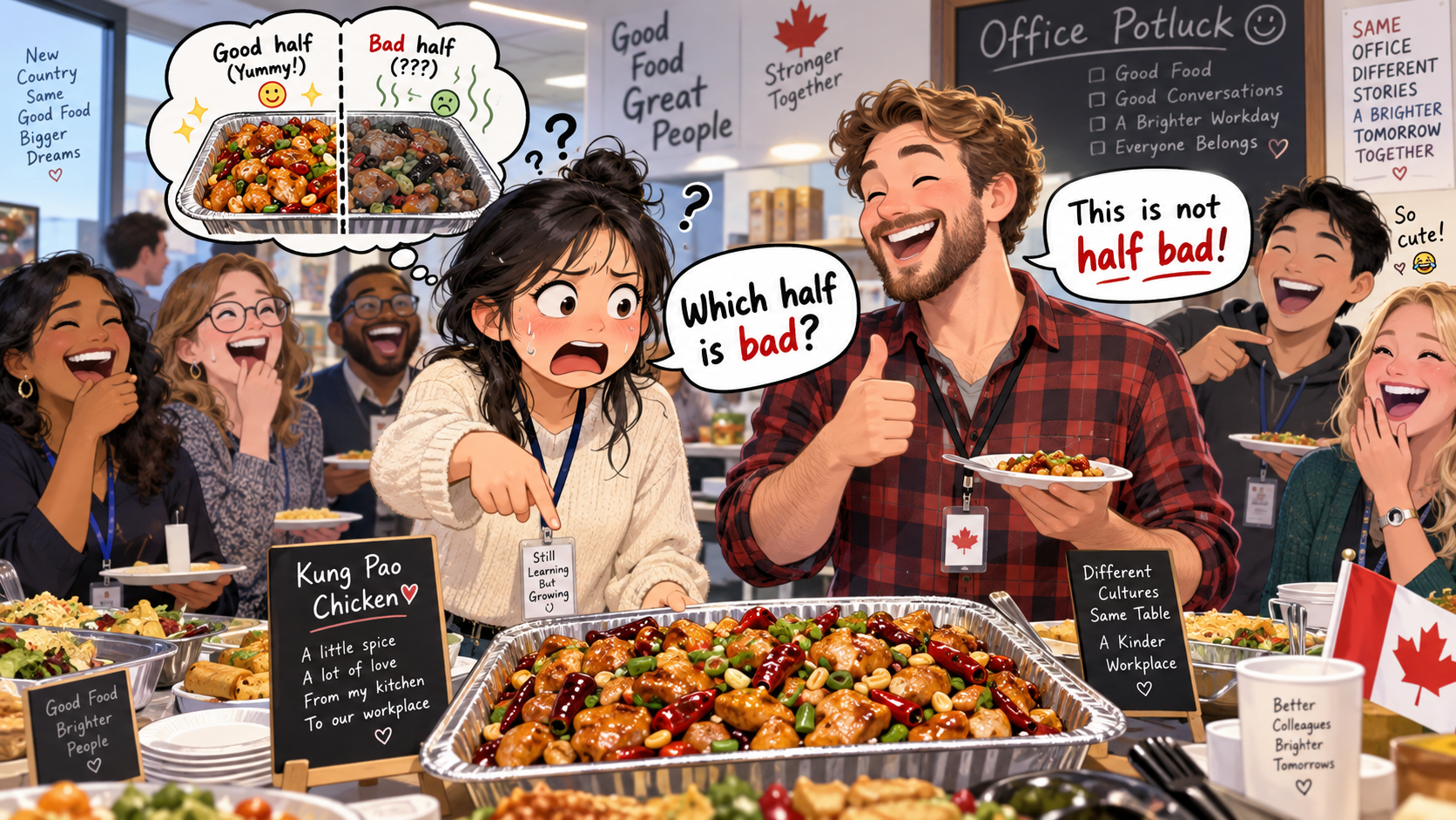 美剧学英语:not half bad - 加拿大同事吃完我带的午饭说“not half bad”,我以为他嫌一半不好……