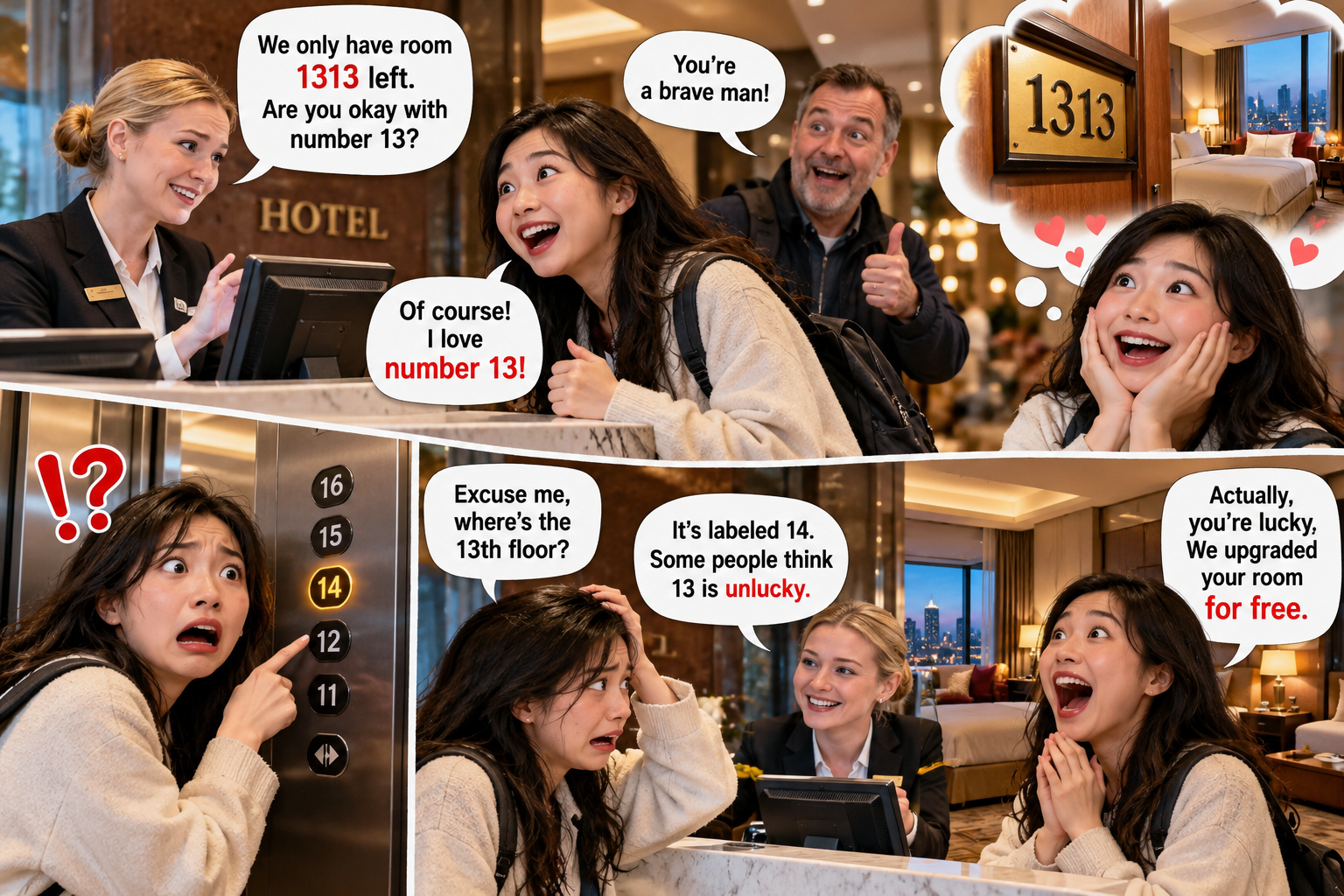 美剧说英语:number 13 - 加拿大酒店前台说“Number 13”,我还以为捡到便宜房间了……