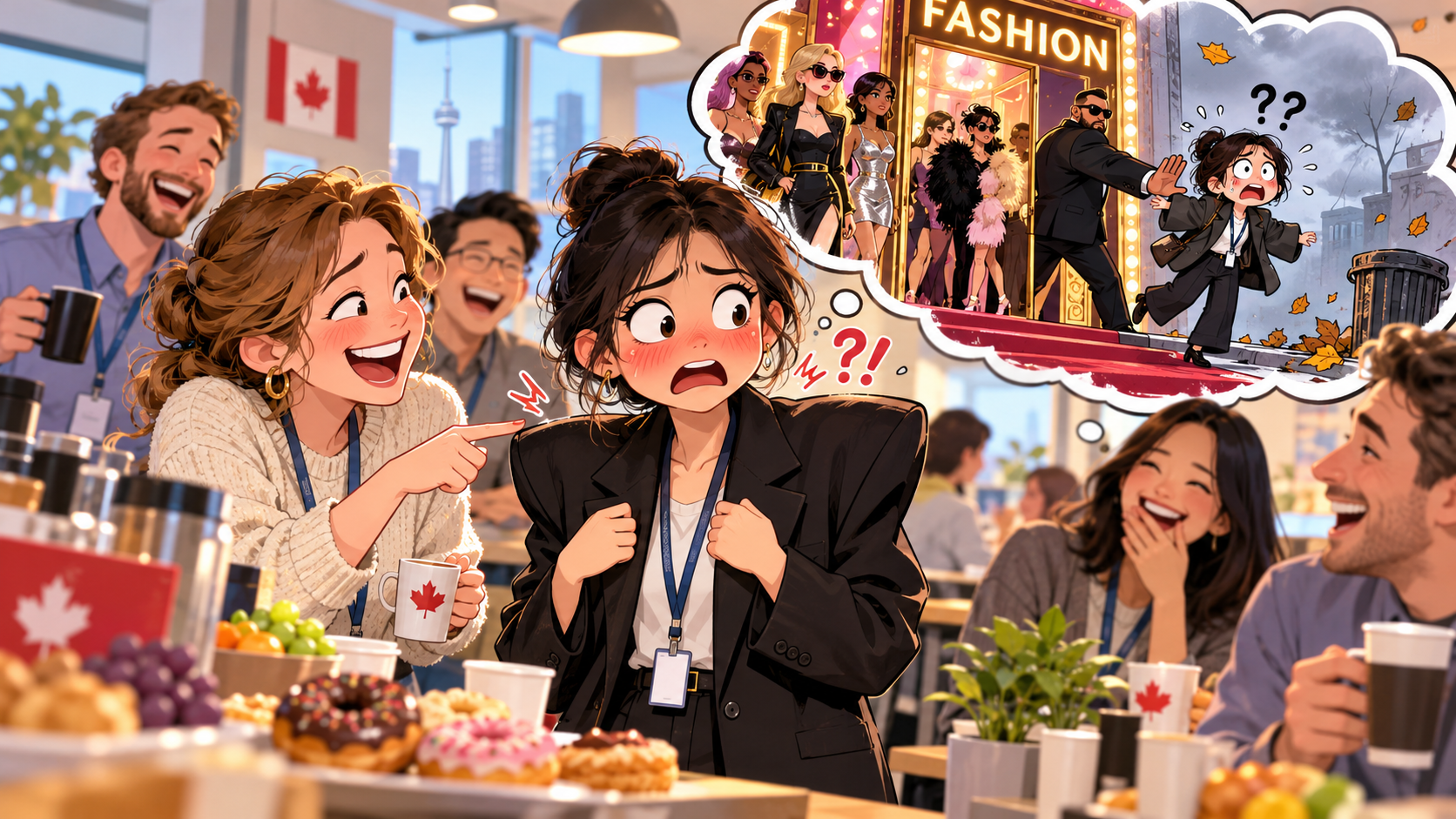 美剧说英语:out of fashion - 加拿大办公室同事说我的外套“out of fashion”,我差点以为她在赶我出门……