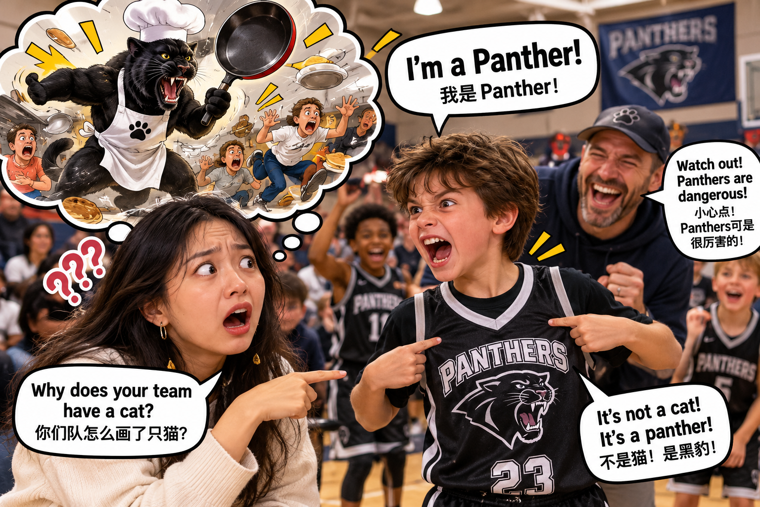 美剧说英语:panther - 加拿大孩子说自己是Panther,我差点问他会不会做饭……