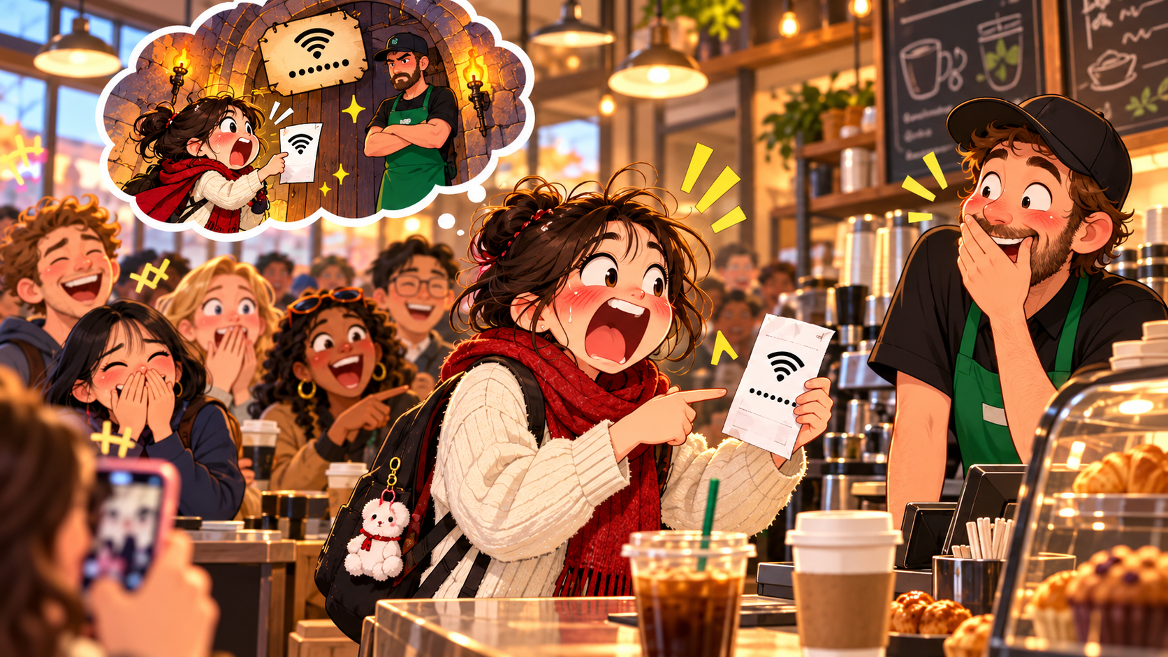 美剧说英语：password - 加拿大咖啡店问我要“password”，我脱口而出一个单词，后面排队的人全笑了……