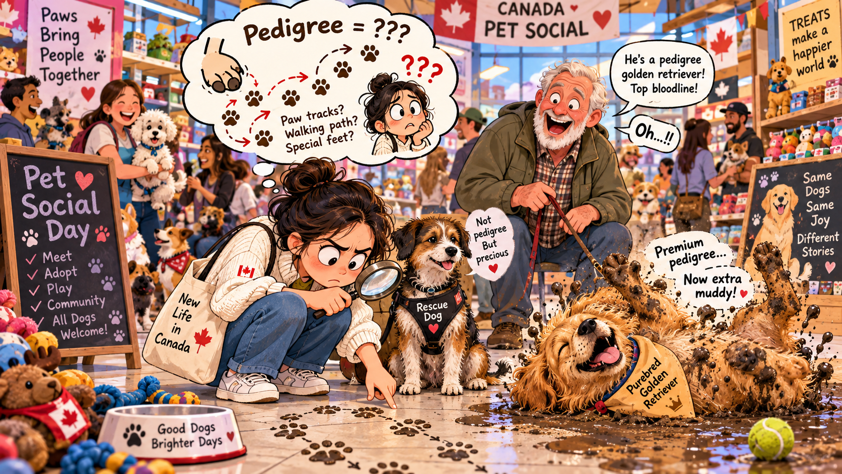 美剧说英语:pedigree - 加拿大宠物店老板问我狗的“pedigree”,我低头检查了半天狗爪……