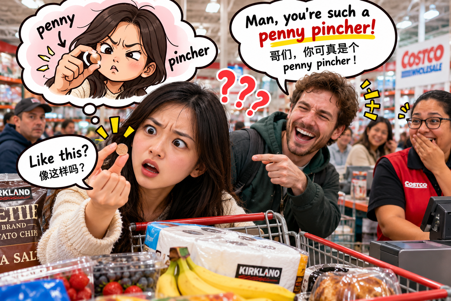 美剧说英语：penny pincher - 加拿大超市结账，同事说我是“penny pincher”，我赶紧把硬币掏了出来……